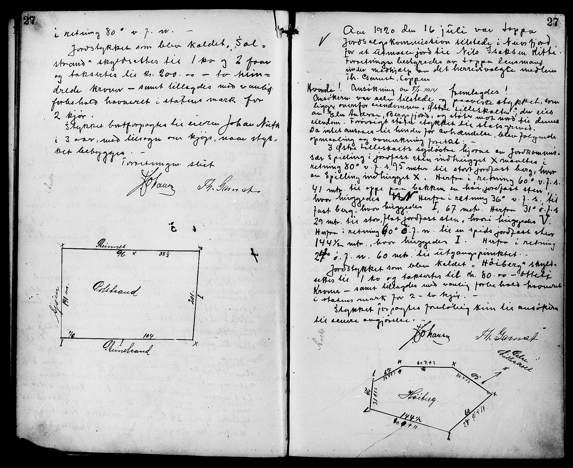 Lensmannen i Loppa (hos Finnmarkseiendommen)*, FIEI/-, 1916-1942, p. 27