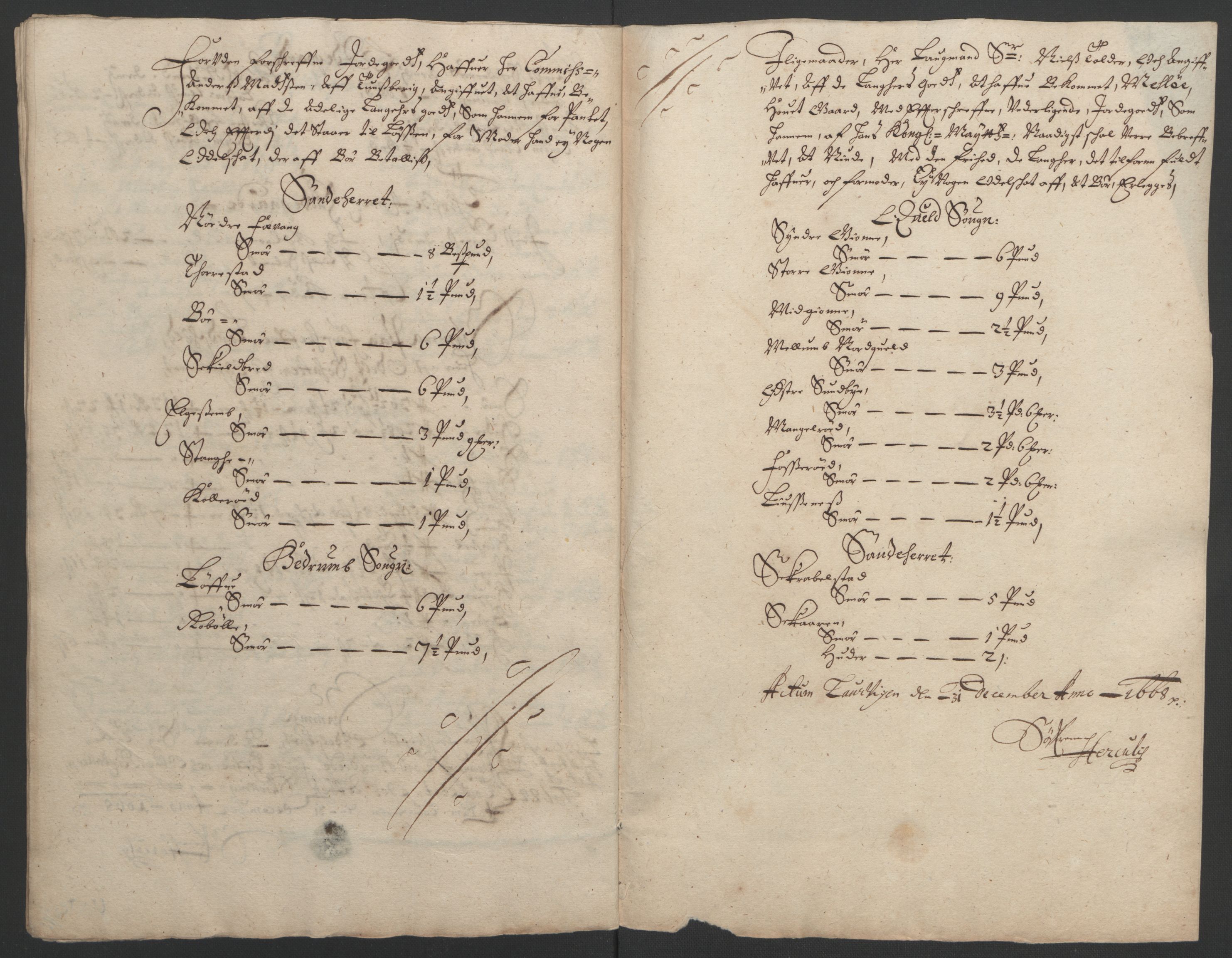 Rentekammeret inntil 1814, Reviderte regnskaper, Fogderegnskap, RA/EA-4092/R33/L1964: Fogderegnskap Larvik grevskap, 1665-1668, p. 192