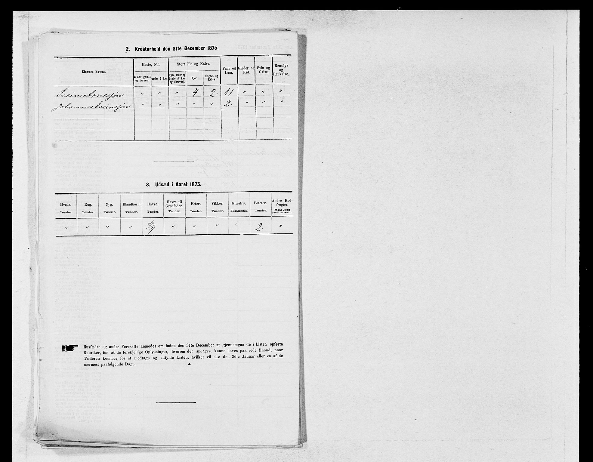 SAB, 1875 census for 1226P Strandebarm, 1875, p. 321