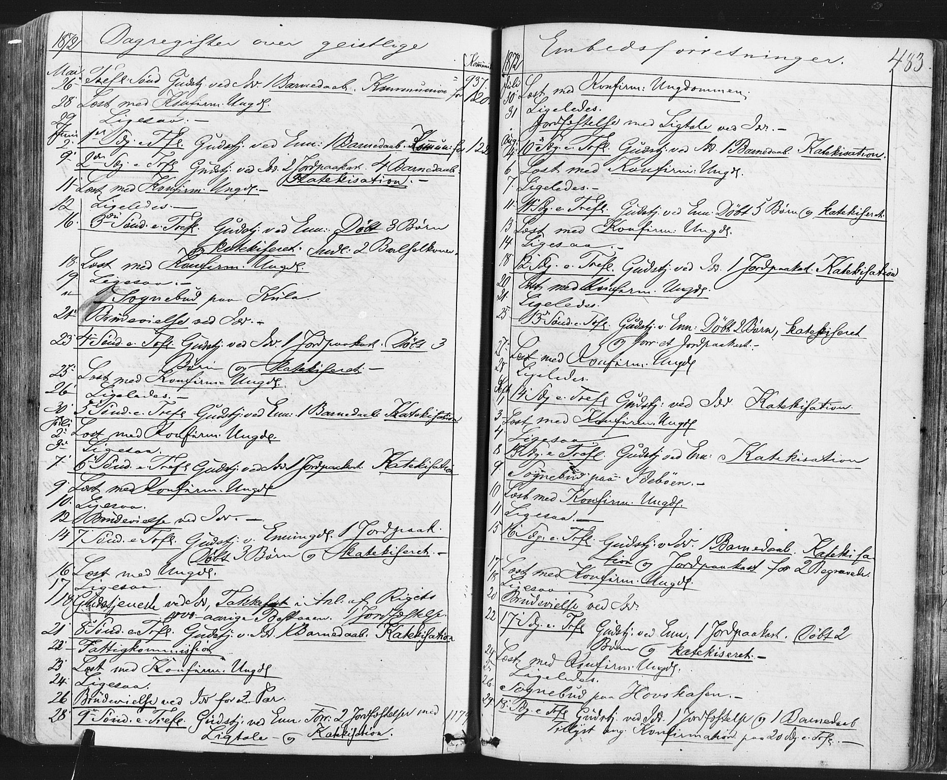 Idd prestekontor Kirkebøker, AV/SAO-A-10911/F/Fc/L0005: Parish register (official) no. III 5, 1861-1877, p. 483