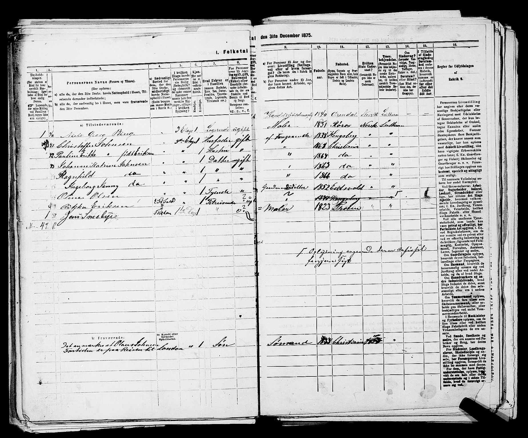 RA, 1875 census for 0301 Kristiania, 1875, p. 321