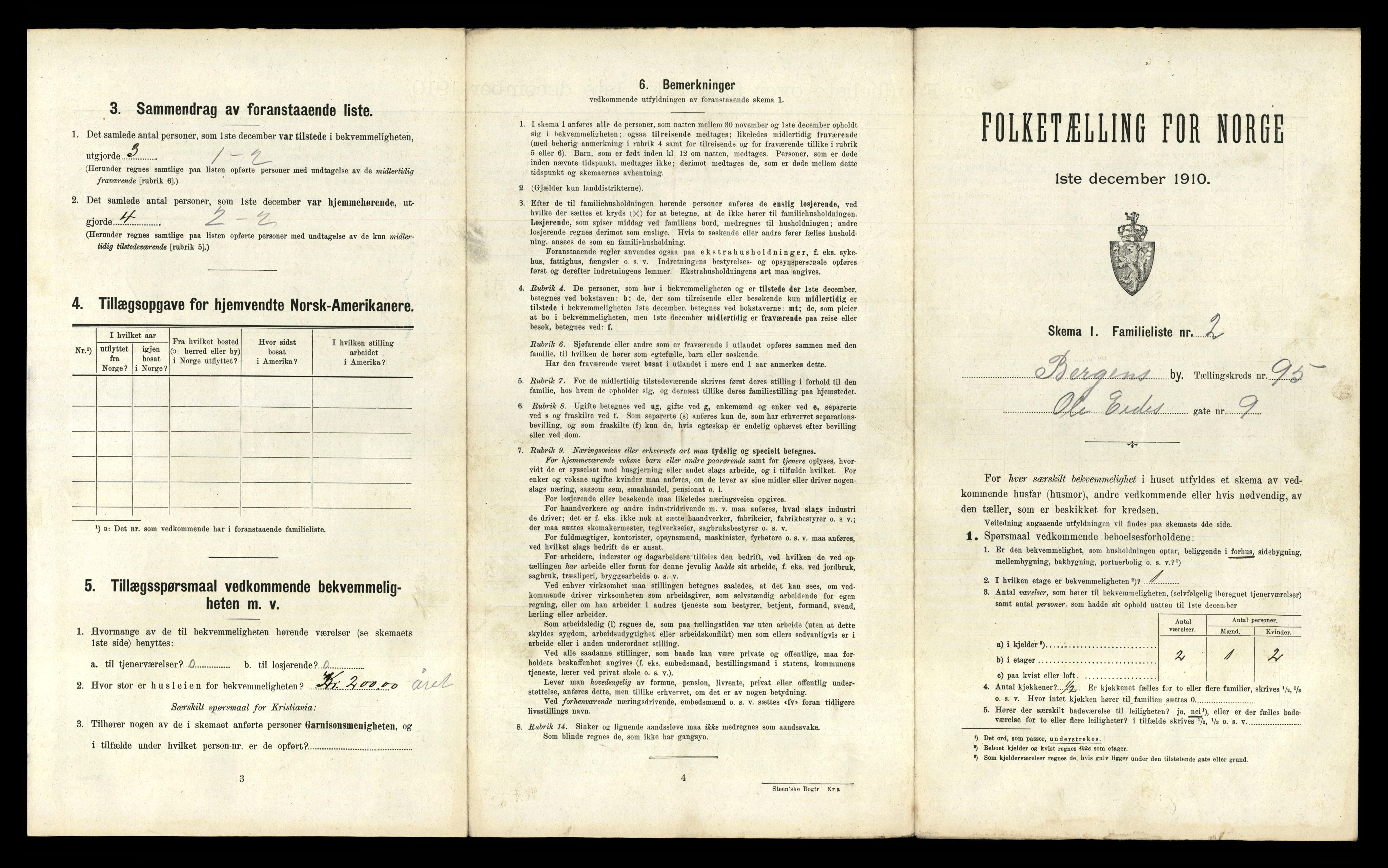 RA, 1910 census for Bergen, 1910, p. 33357