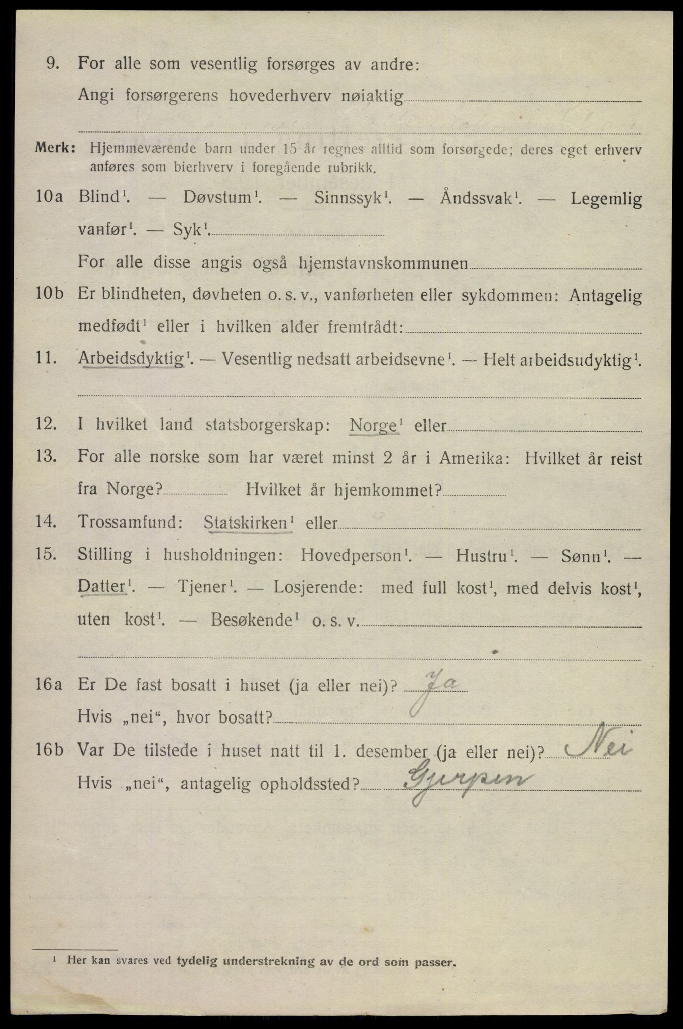 SAKO, 1920 census for Siljan, 1920, p. 940