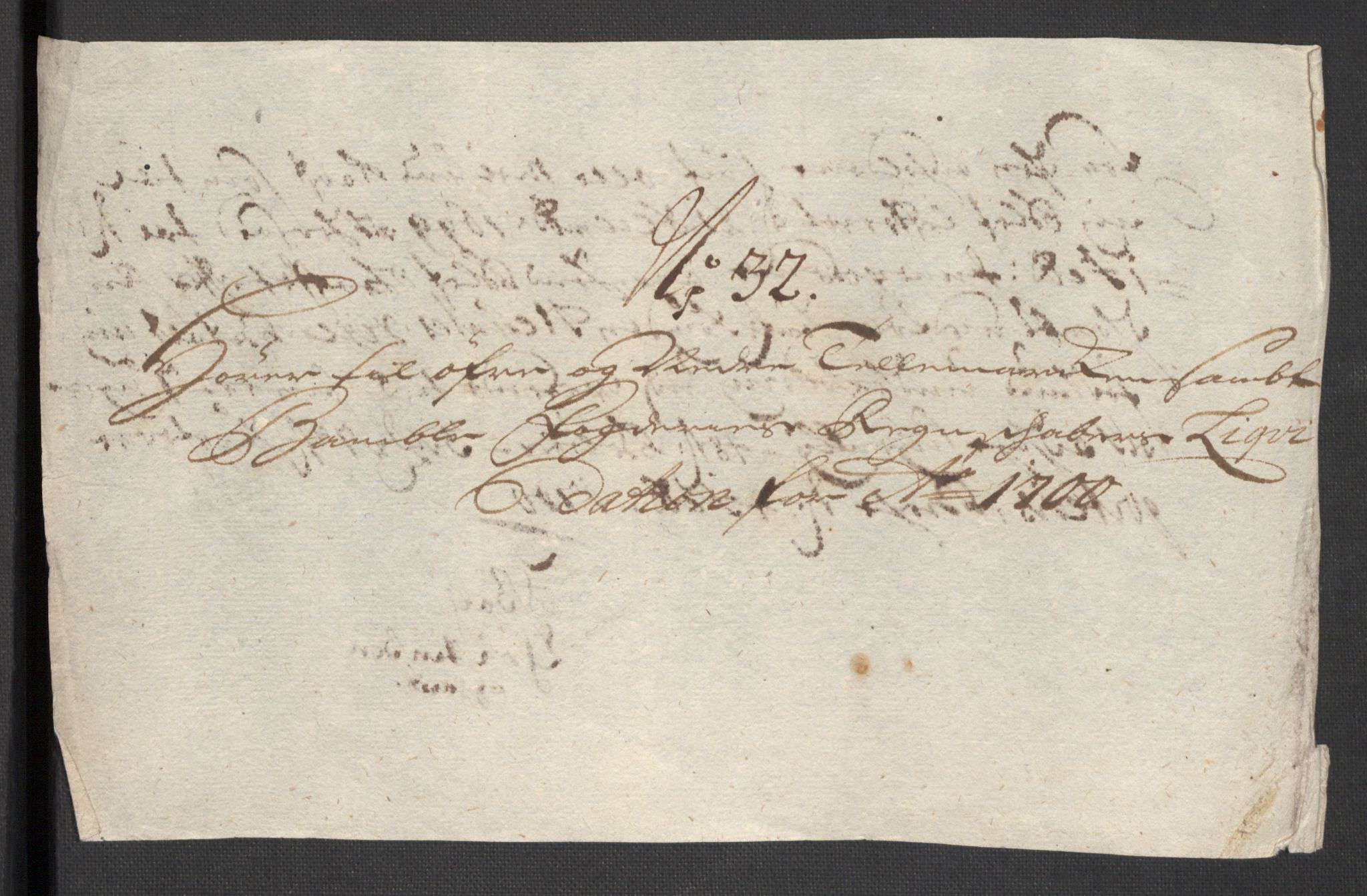 Rentekammeret inntil 1814, Reviderte regnskaper, Fogderegnskap, AV/RA-EA-4092/R36/L2104: Fogderegnskap Øvre og Nedre Telemark og Bamble, 1700, p. 504