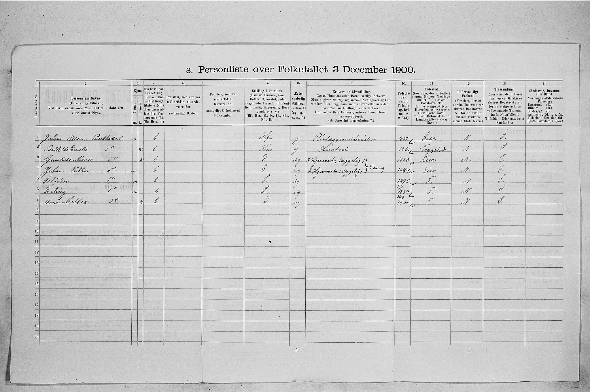 SAO, 1900 census for Kristiania, 1900, p. 46518