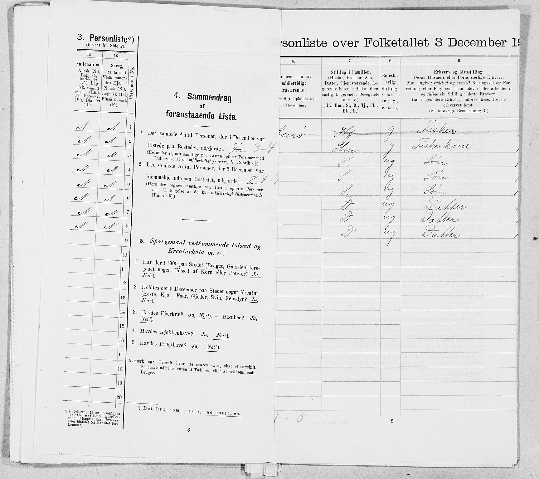 SAT, 1900 census for Herøy, 1900, p. 1030