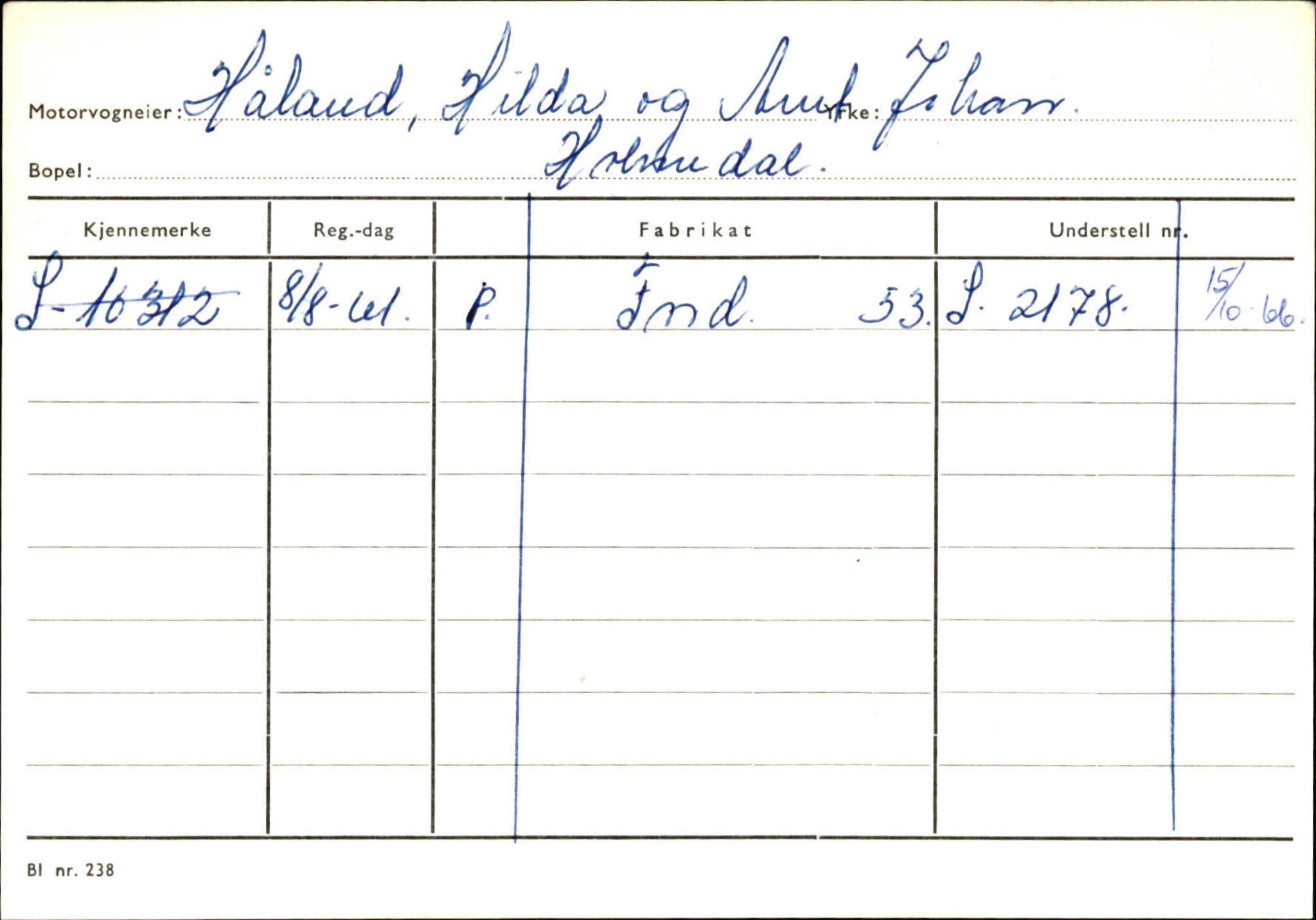 Statens vegvesen, Sogn og Fjordane vegkontor, AV/SAB-A-5301/4/F/L0125: Eigarregister Sogndal V-Å. Aurland A-Å. Fjaler A-N, 1945-1975, p. 2183