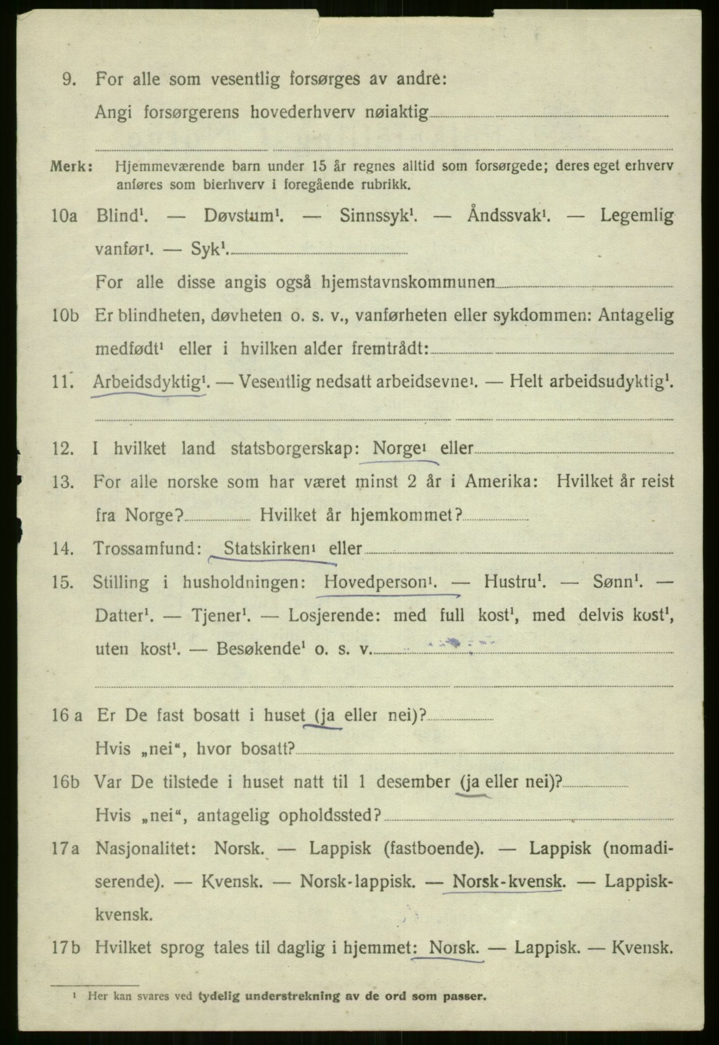 SATØ, 1920 census for Sørfjord, 1920, p. 1063