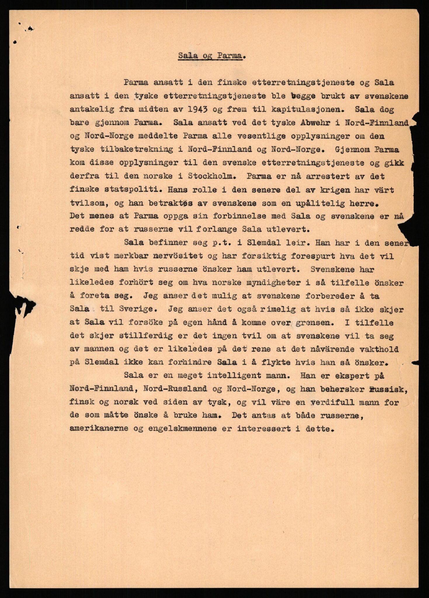 Forsvaret, Forsvarets overkommando II, RA/RAFA-3915/D/Db/L0028: CI Questionaires. Tyske okkupasjonsstyrker i Norge. Tyskere., 1945-1946, p. 444