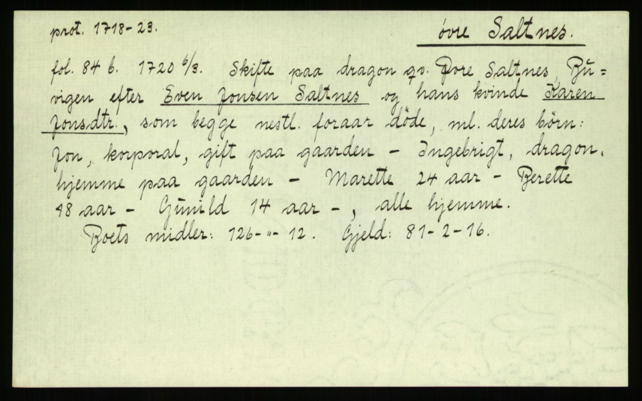 Strinda og Selbu sorenskriveri, AV/SAT-A-0015/3, 1700-1766, p. 1191