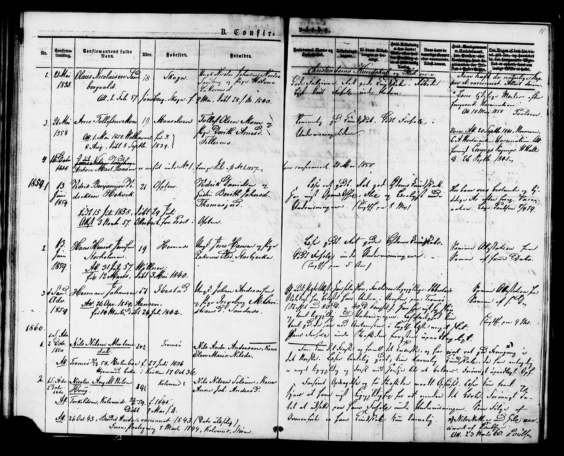 Ministerialprotokoller, klokkerbøker og fødselsregistre - Sør-Trøndelag, SAT/A-1456/624/L0480: Parish register (official) no. 624A01, 1841-1864, p. 15