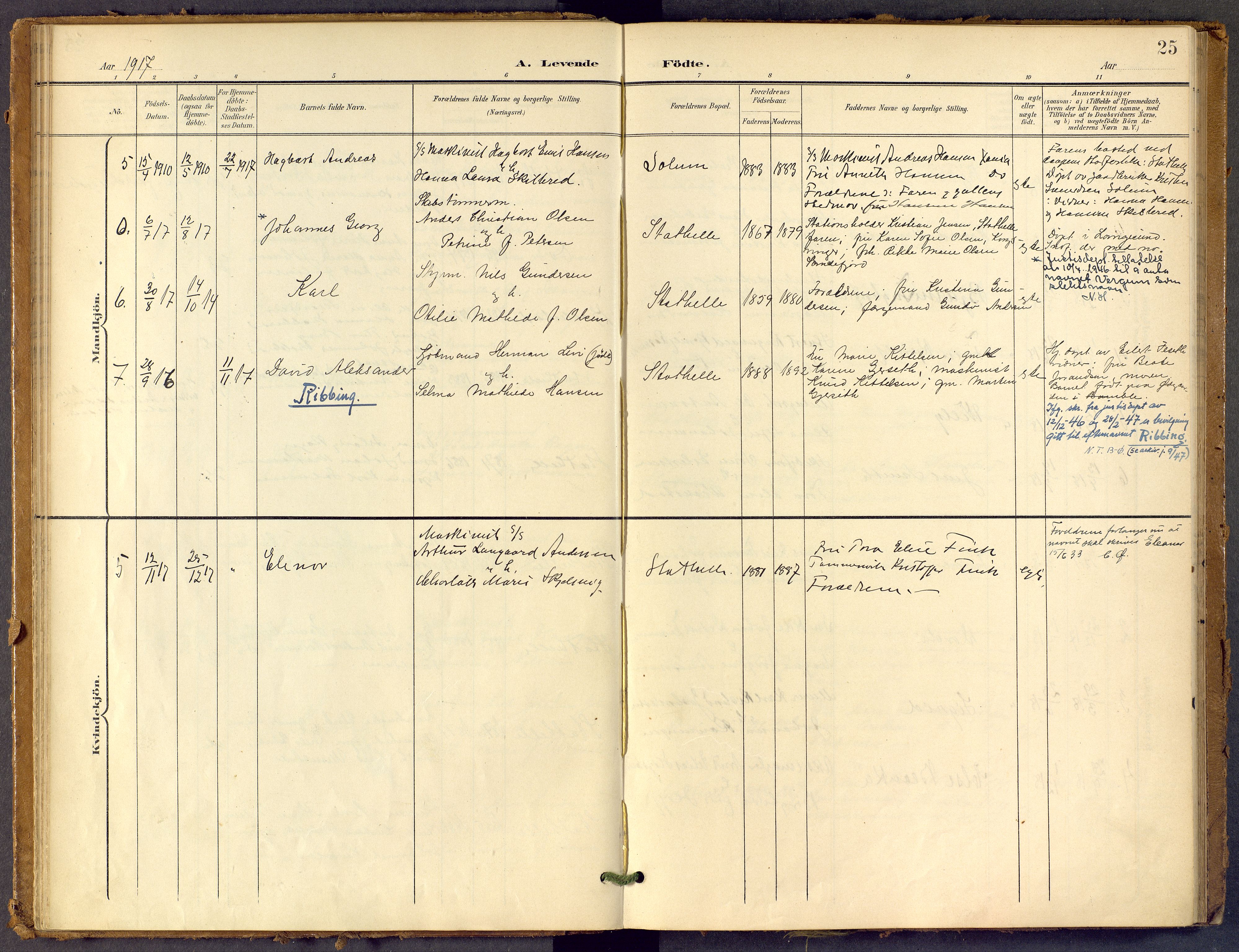 Bamble kirkebøker, SAKO/A-253/F/Fb/L0002: Parish register (official) no. II 2, 1900-1921, p. 25