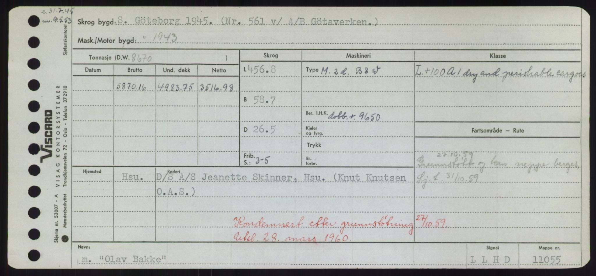 Sjøfartsdirektoratet med forløpere, Skipsmålingen, RA/S-1627/H/Hd/L0028: Fartøy, O, p. 185