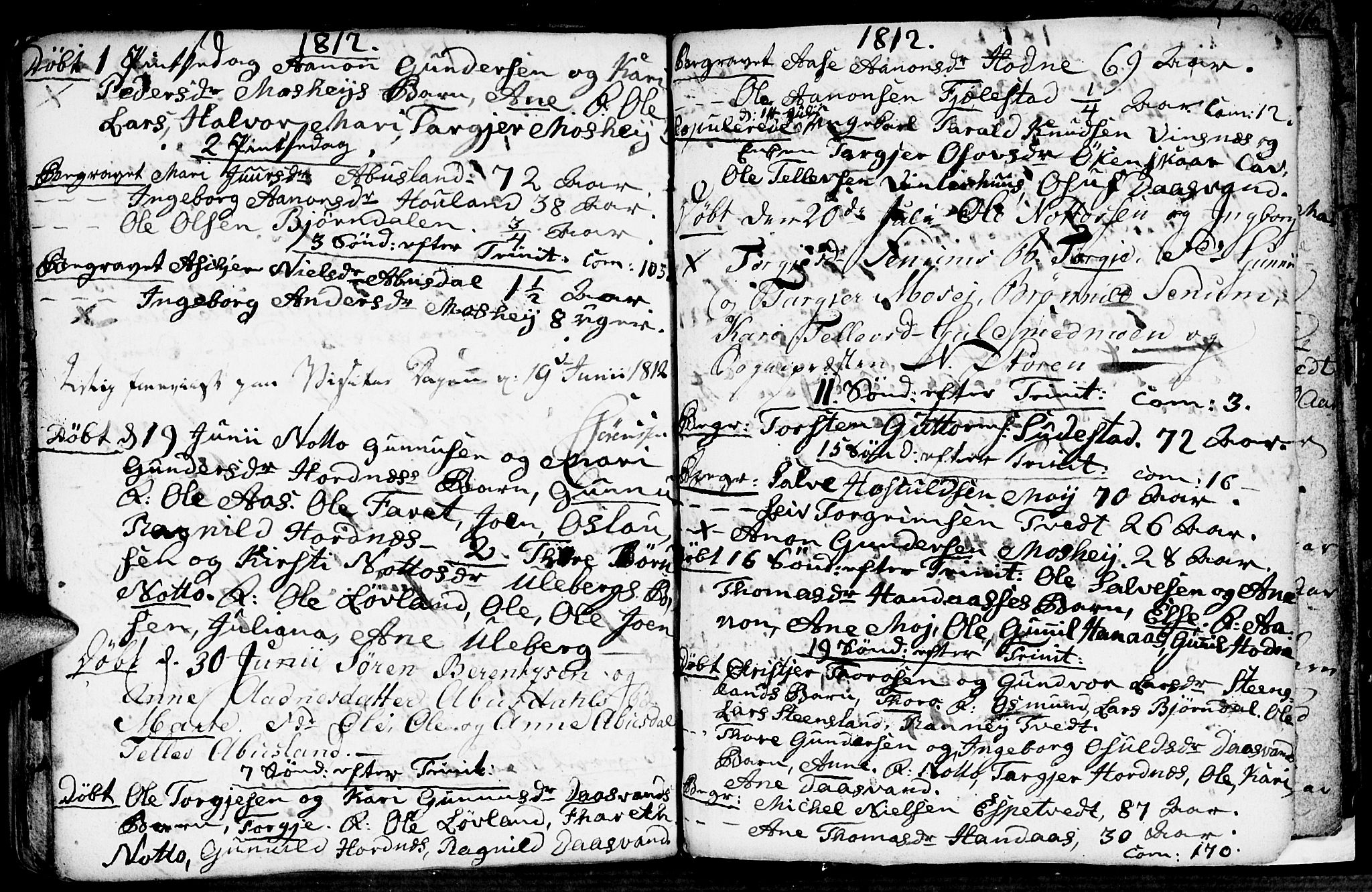 Evje sokneprestkontor, SAK/1111-0008/F/Fa/Fab/L0002: Parish register (official) no. A 2, 1765-1816, p. 124