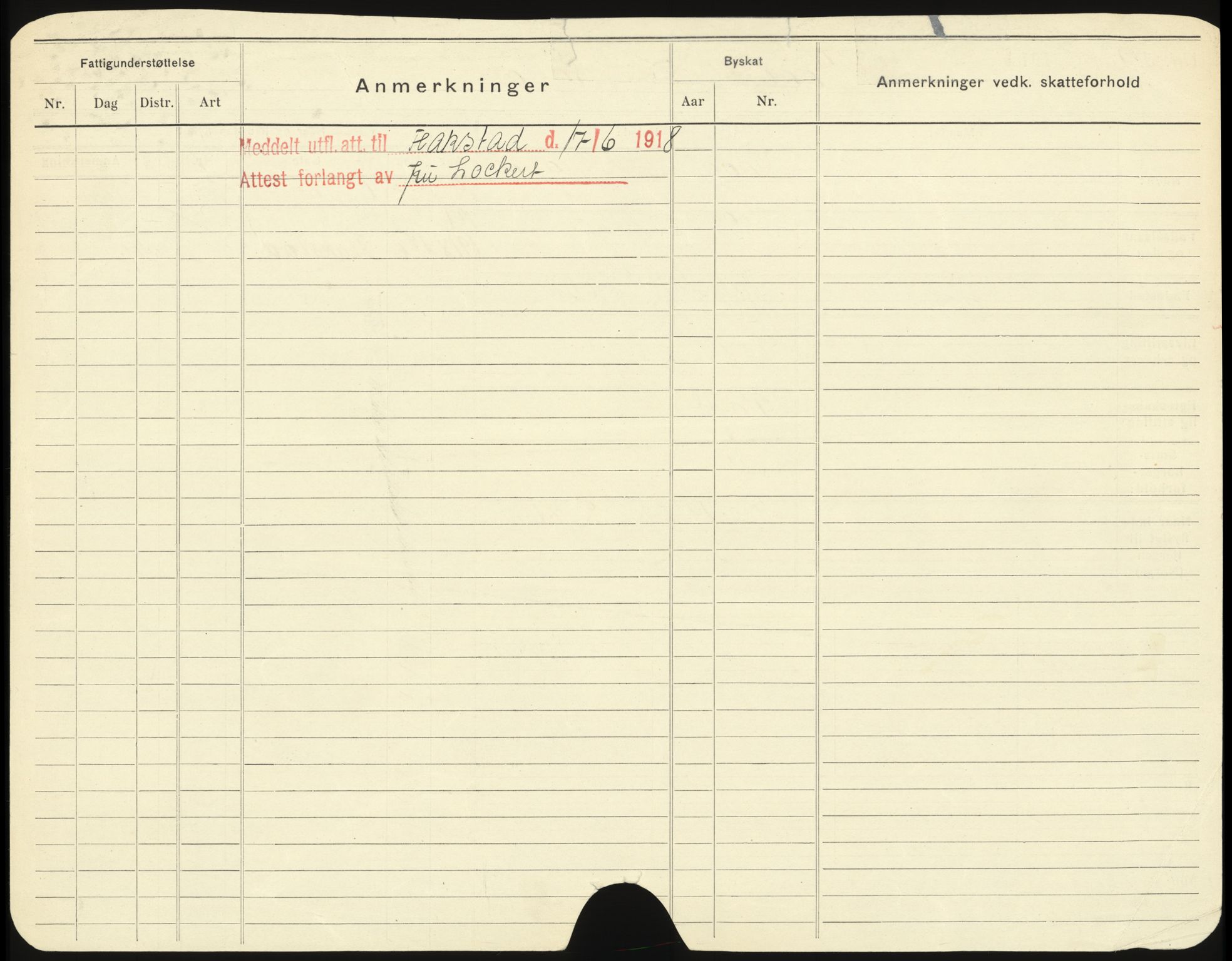 Bergen folkeregister, AV/SAB-A-17201/I/Ia/L0010: Utflyttet 1912 - 1920, Haagensen -  Hansen, K., 1912-1920