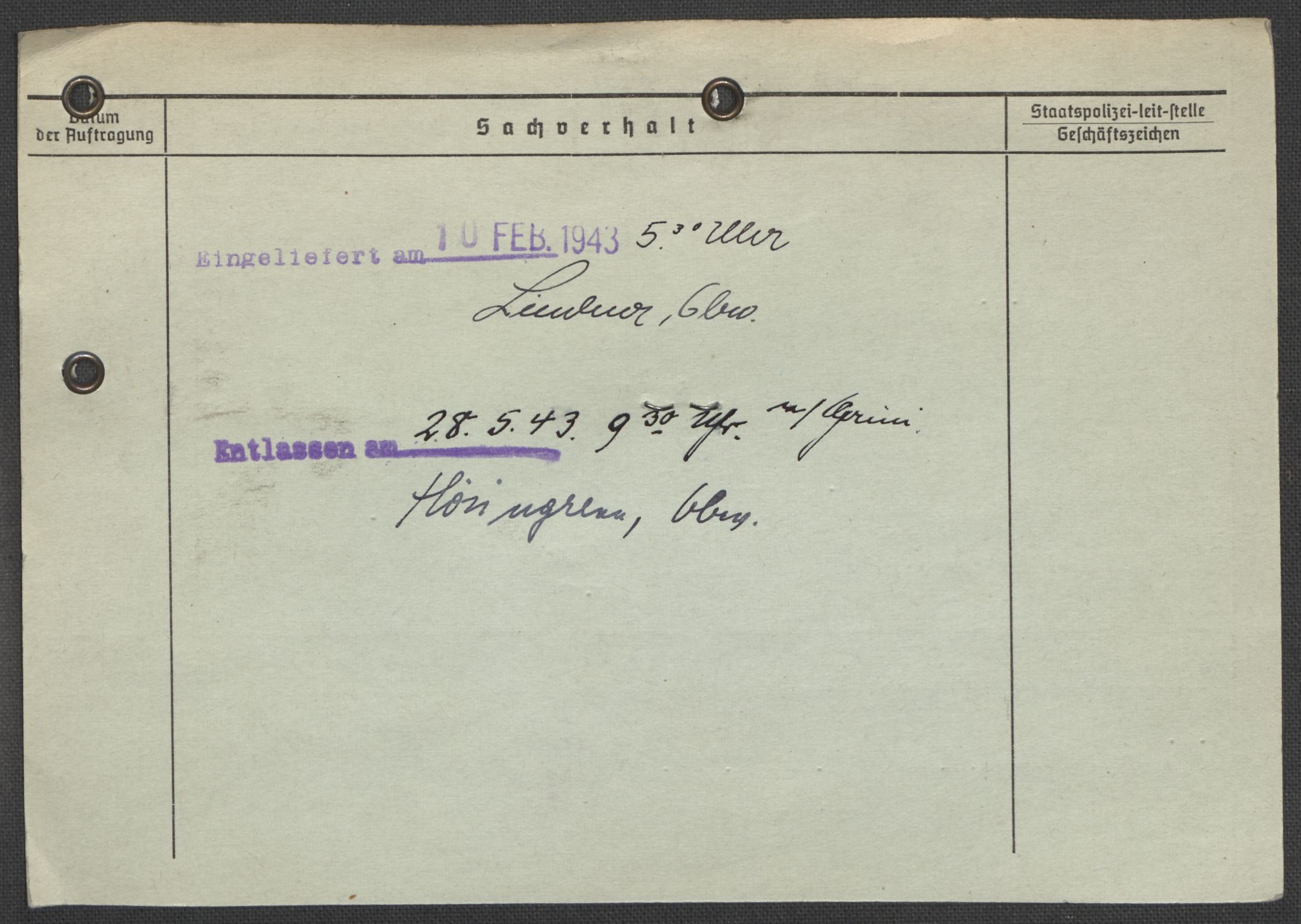 Befehlshaber der Sicherheitspolizei und des SD, AV/RA-RAFA-5969/E/Ea/Eaa/L0010: Register over norske fanger i Møllergata 19: Sø-Å, 1940-1945, p. 641