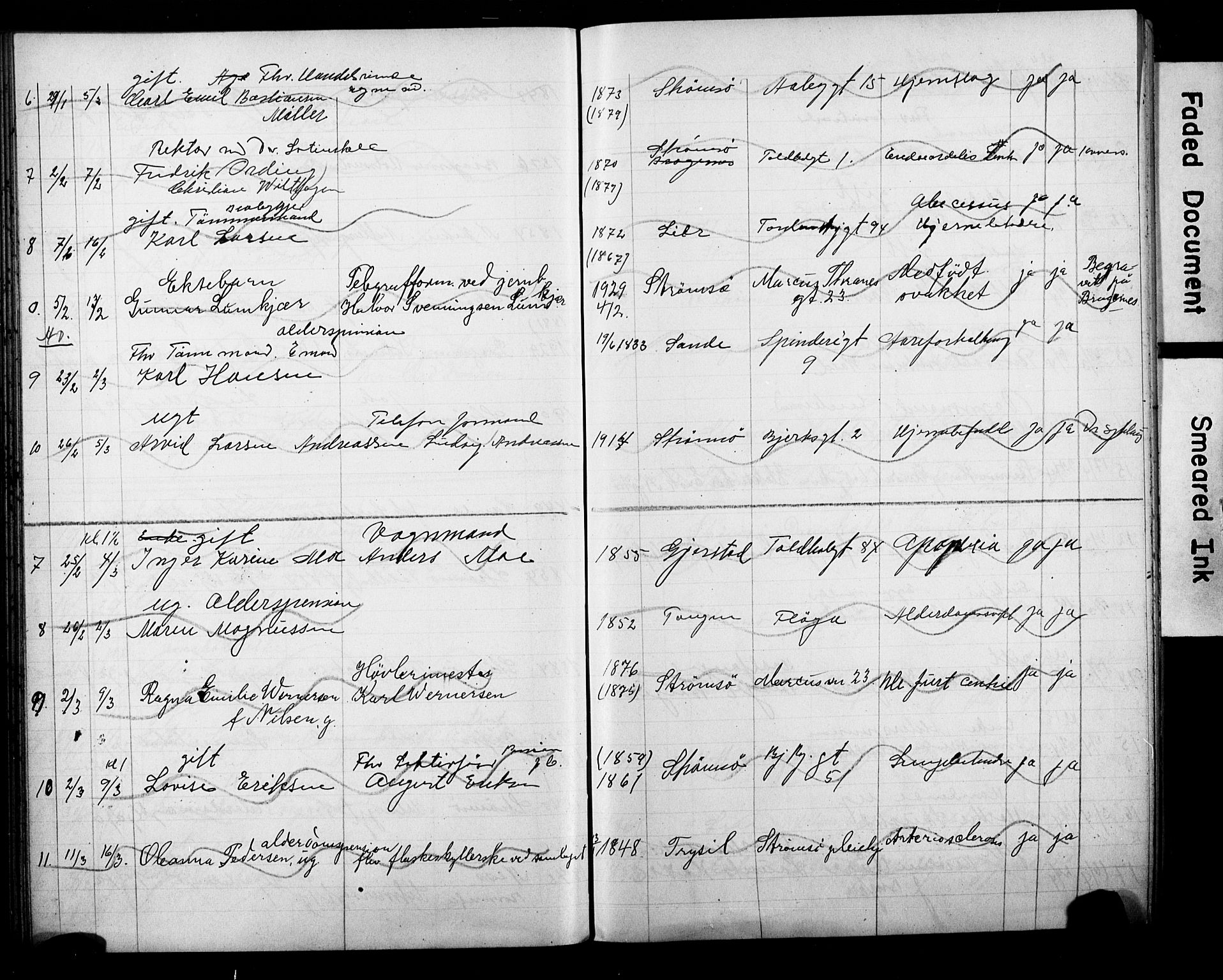 Strømsø kirkebøker, AV/SAKO-A-246/Y/Ya/L0008: Parish register draft no. I 8, 1916-1931