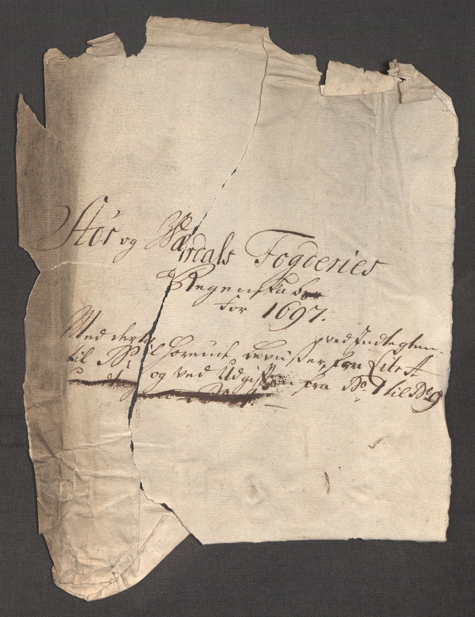 Rentekammeret inntil 1814, Reviderte regnskaper, Fogderegnskap, AV/RA-EA-4092/R62/L4189: Fogderegnskap Stjørdal og Verdal, 1697, p. 4