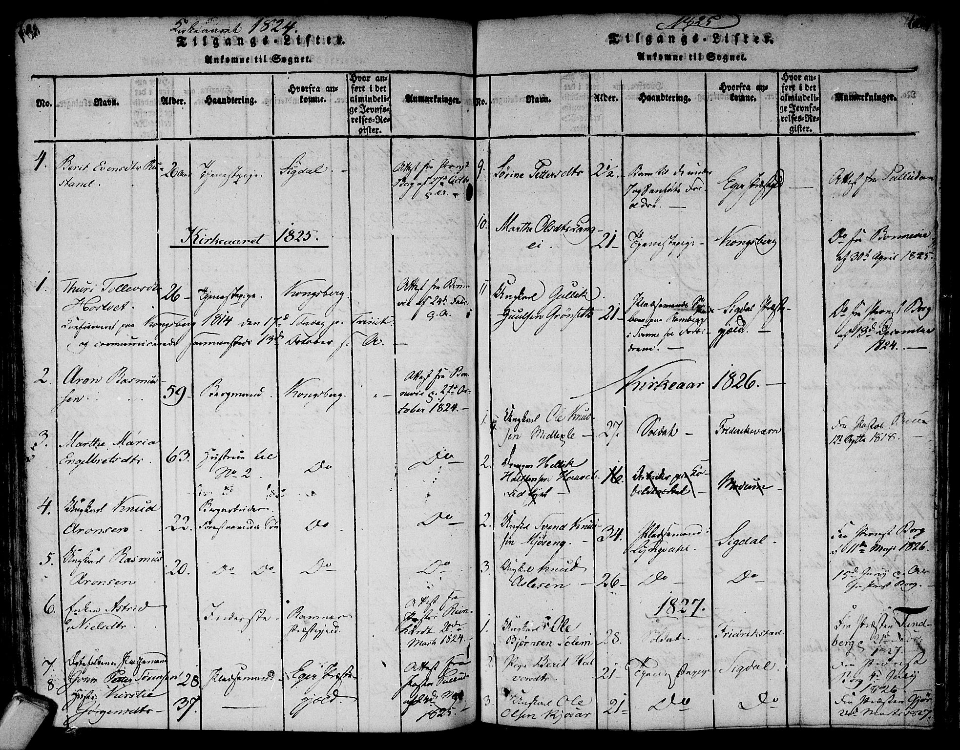 Flesberg kirkebøker, SAKO/A-18/F/Fa/L0005: Parish register (official) no. I 5, 1816-1834, p. 603-604