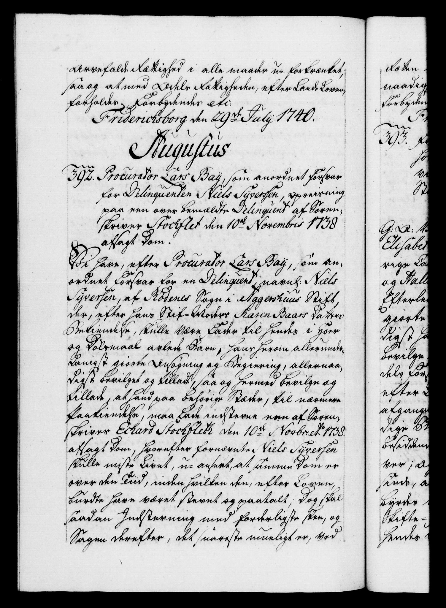 Danske Kanselli 1572-1799, AV/RA-EA-3023/F/Fc/Fca/Fcaa/L0031: Norske registre, 1739-1740, p. 582b