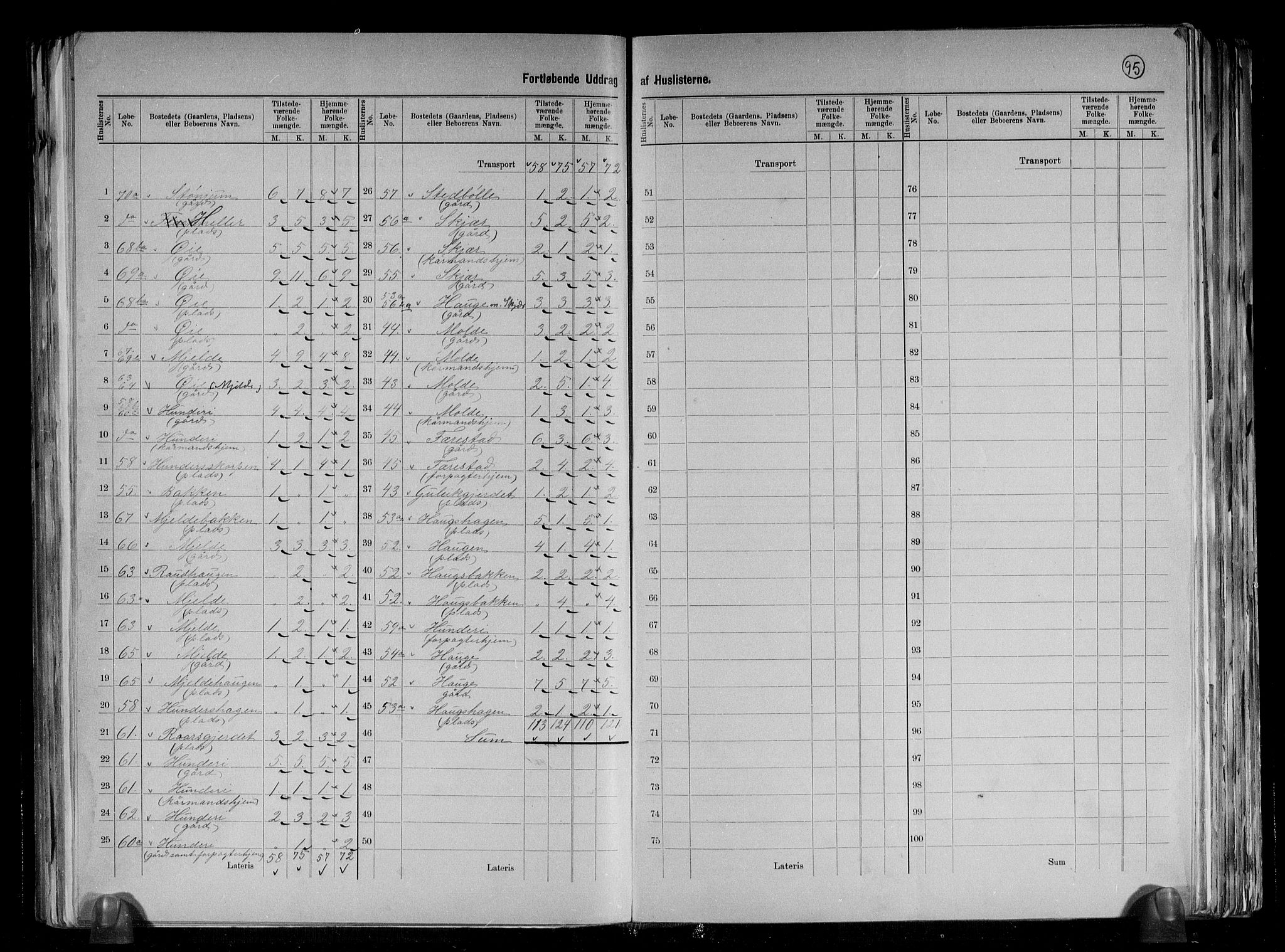 RA, 1891 census for 1422 Lærdal, 1891, p. 13