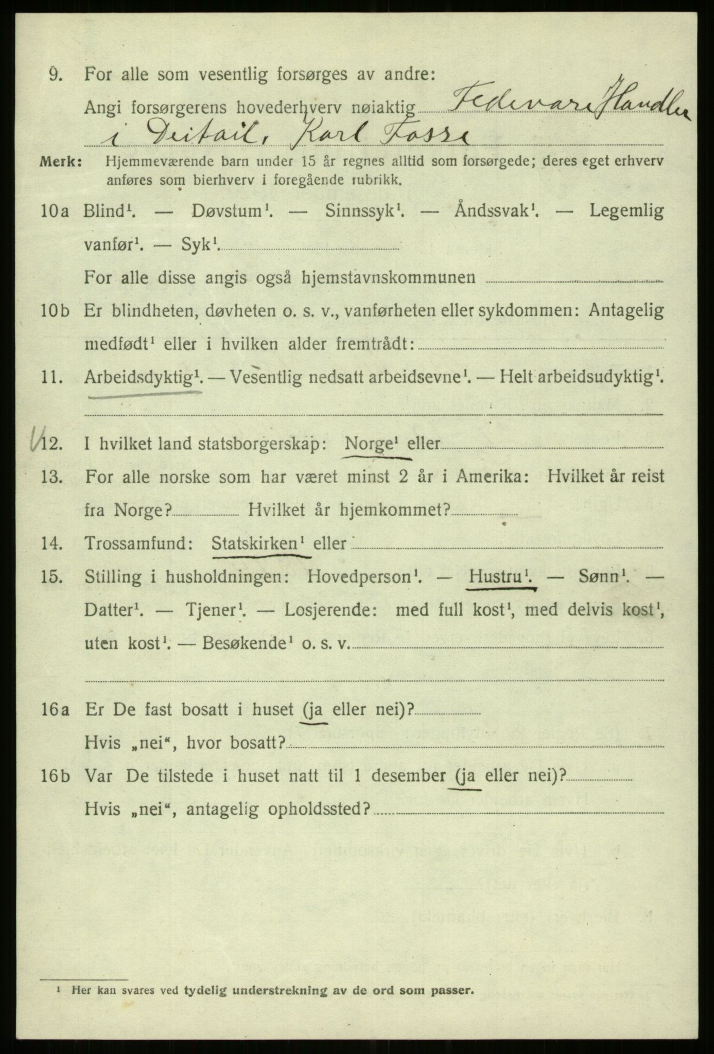 SAB, 1920 census for Bergen, 1920, p. 111803