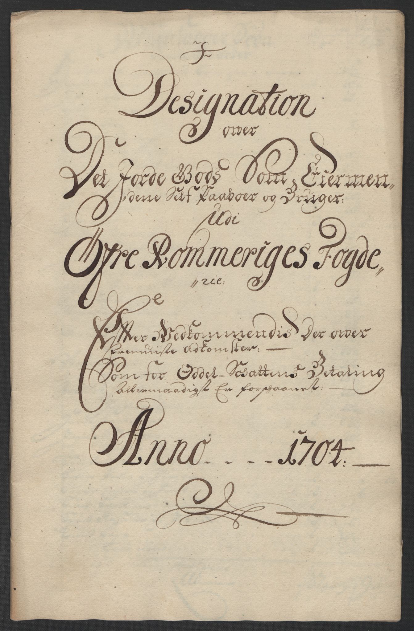Rentekammeret inntil 1814, Reviderte regnskaper, Fogderegnskap, RA/EA-4092/R12/L0717: Fogderegnskap Øvre Romerike, 1704-1705, p. 177