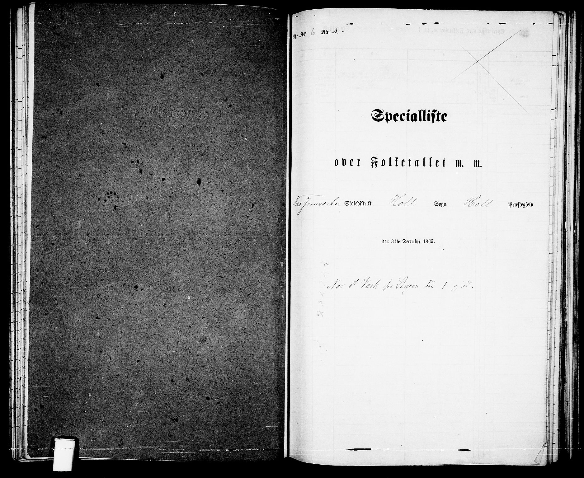 RA, 1865 census for Holt/Holt, 1865, p. 106