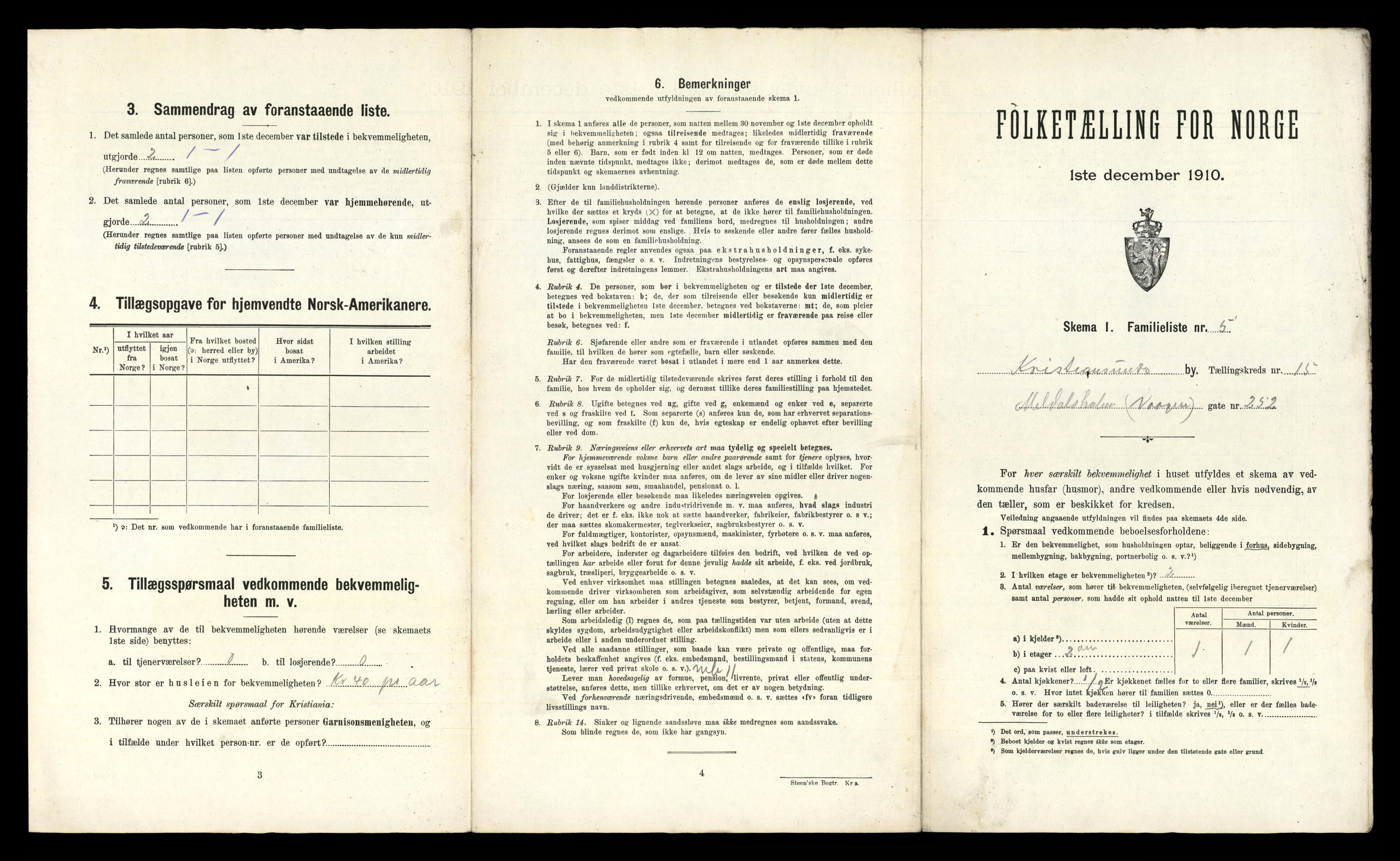 RA, 1910 census for Kristiansund, 1910, p. 4661