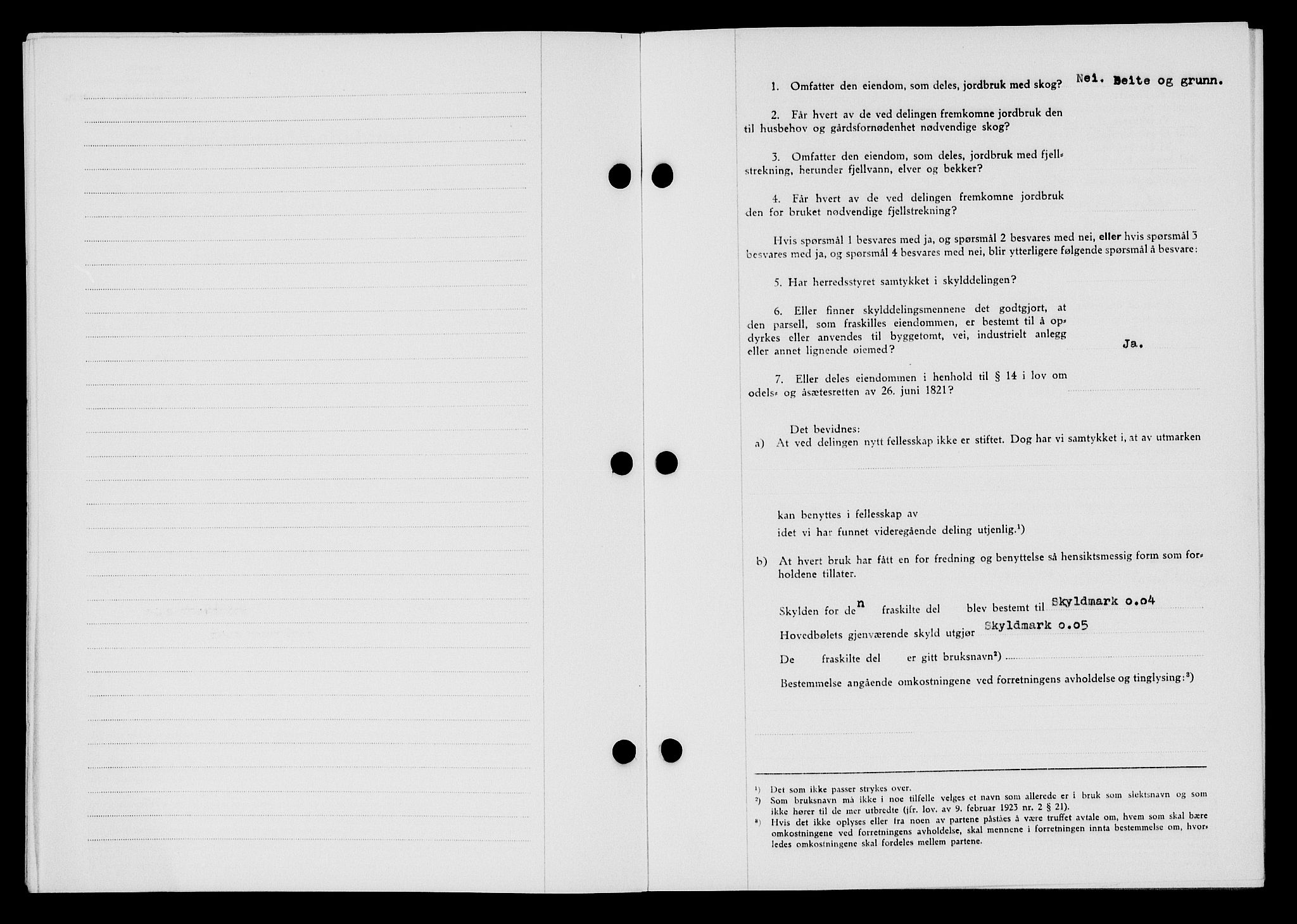 Flekkefjord sorenskriveri, SAK/1221-0001/G/Gb/Gba/L0059: Mortgage book no. A-7, 1944-1945, Diary no: : 233/1944