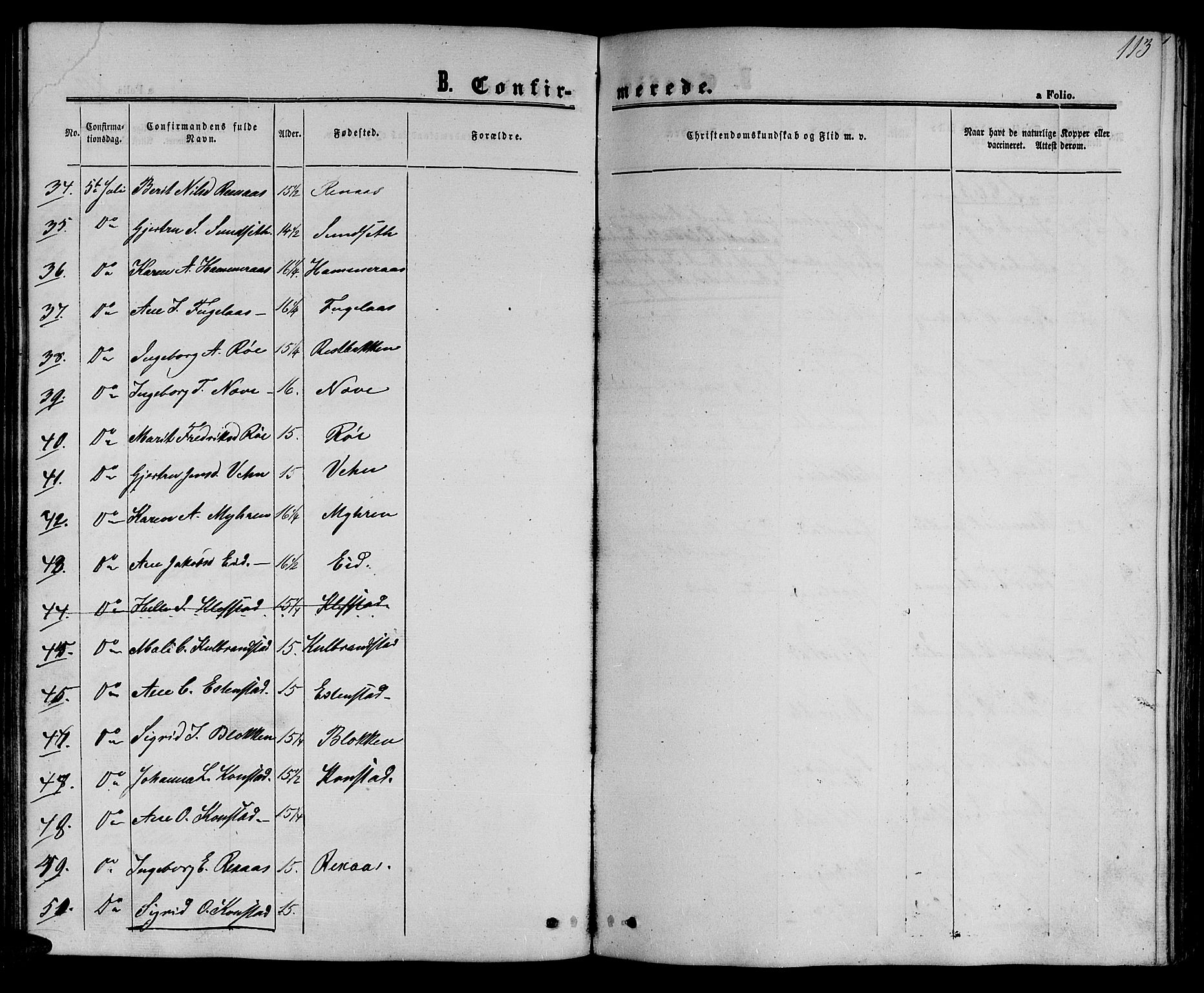 Ministerialprotokoller, klokkerbøker og fødselsregistre - Sør-Trøndelag, SAT/A-1456/694/L1131: Parish register (copy) no. 694C03, 1858-1886, p. 113