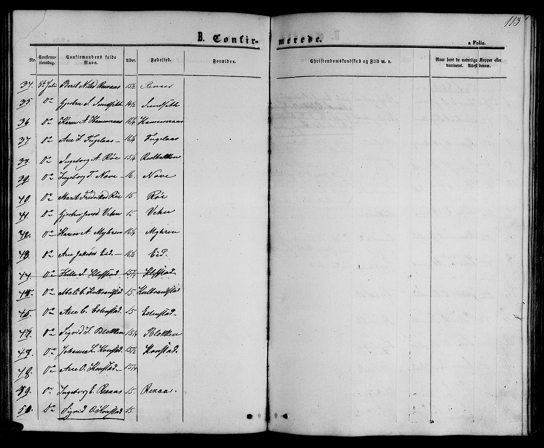 Ministerialprotokoller, klokkerbøker og fødselsregistre - Sør-Trøndelag, AV/SAT-A-1456/694/L1131: Parish register (copy) no. 694C03, 1858-1886, p. 113