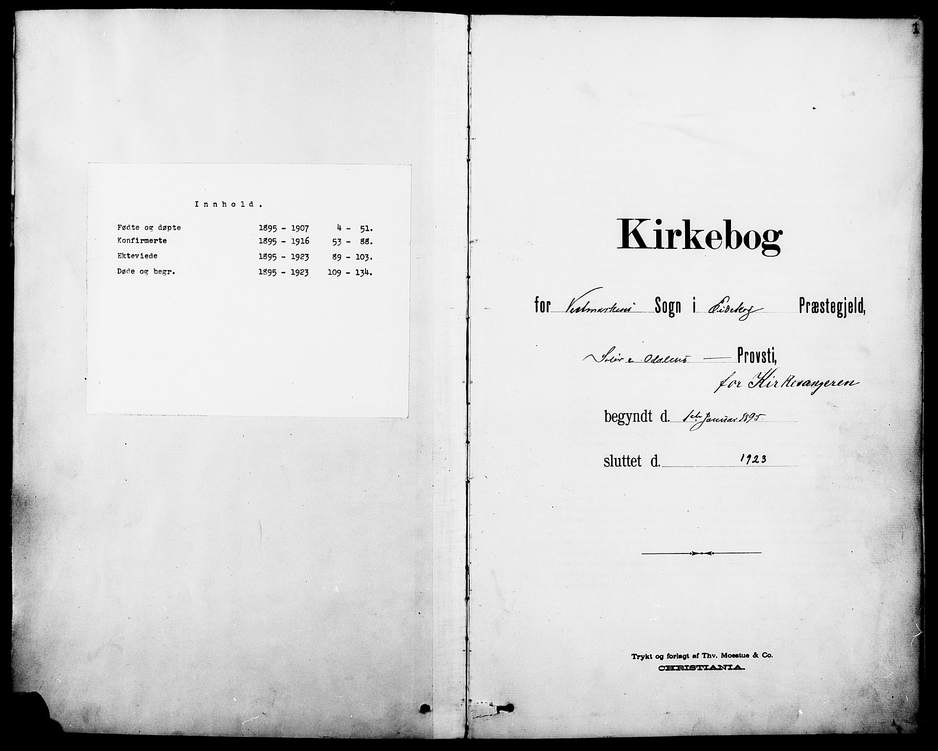 Eidskog prestekontor, SAH/PREST-026/H/Ha/Hab/L0002: Parish register (copy) no. 2, 1895-1923, p. 1