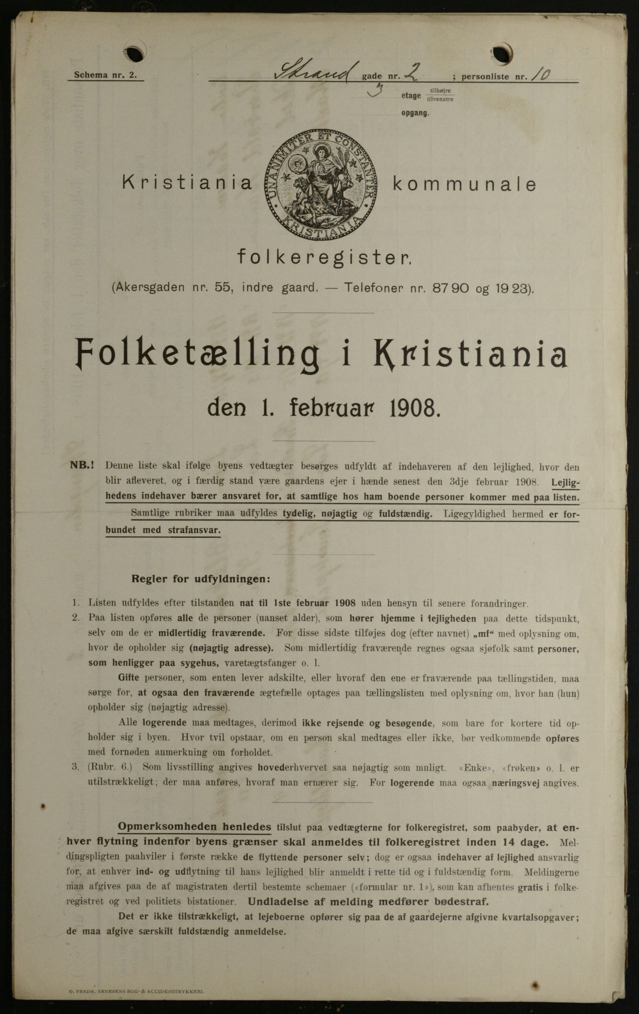 OBA, Municipal Census 1908 for Kristiania, 1908, p. 93242