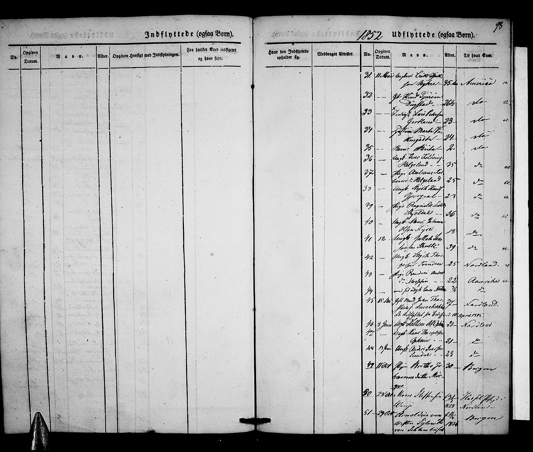 Voss sokneprestembete, AV/SAB-A-79001/H/Haa: Parish register (official) no. A 15, 1845-1855, p. 98