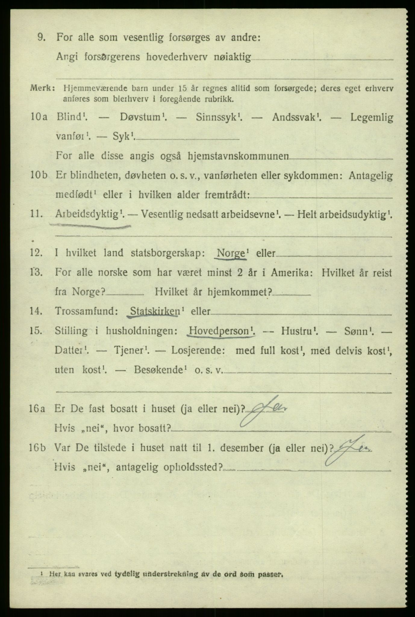 SAO, 1920 census for Borge, 1920, p. 4952