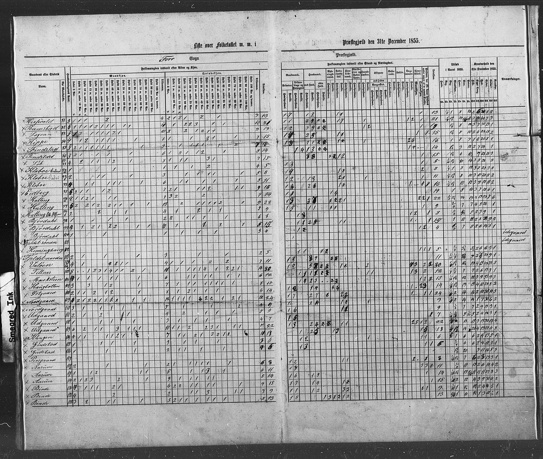 SAT, Census 1855 for Stod, 1855, p. 6