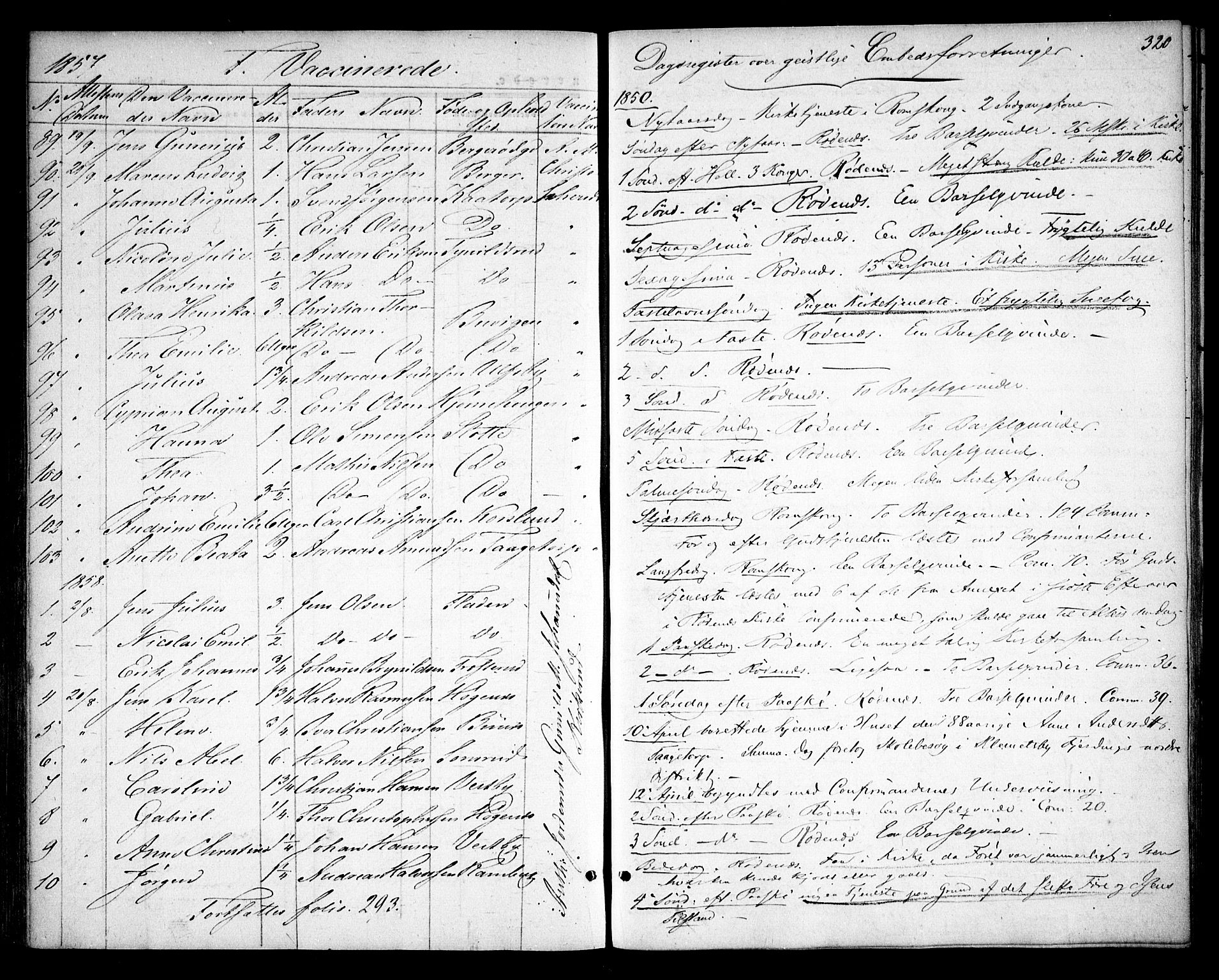 Rødenes prestekontor Kirkebøker, SAO/A-2005/F/Fa/L0006: Parish register (official) no. I 6, 1850-1859, p. 320