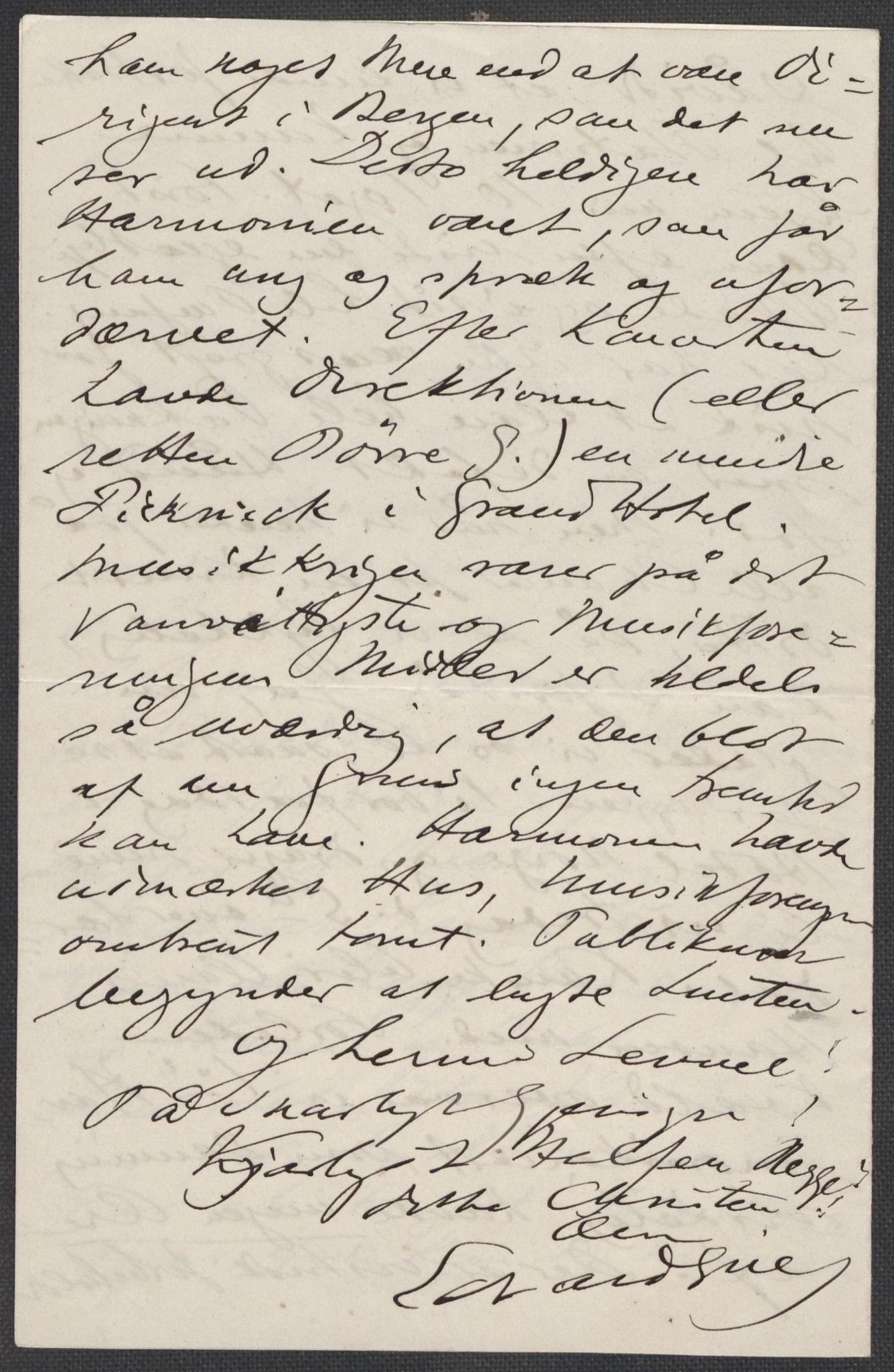 Beyer, Frants, AV/RA-PA-0132/F/L0001: Brev fra Edvard Grieg til Frantz Beyer og "En del optegnelser som kan tjene til kommentar til brevene" av Marie Beyer, 1872-1907, p. 597