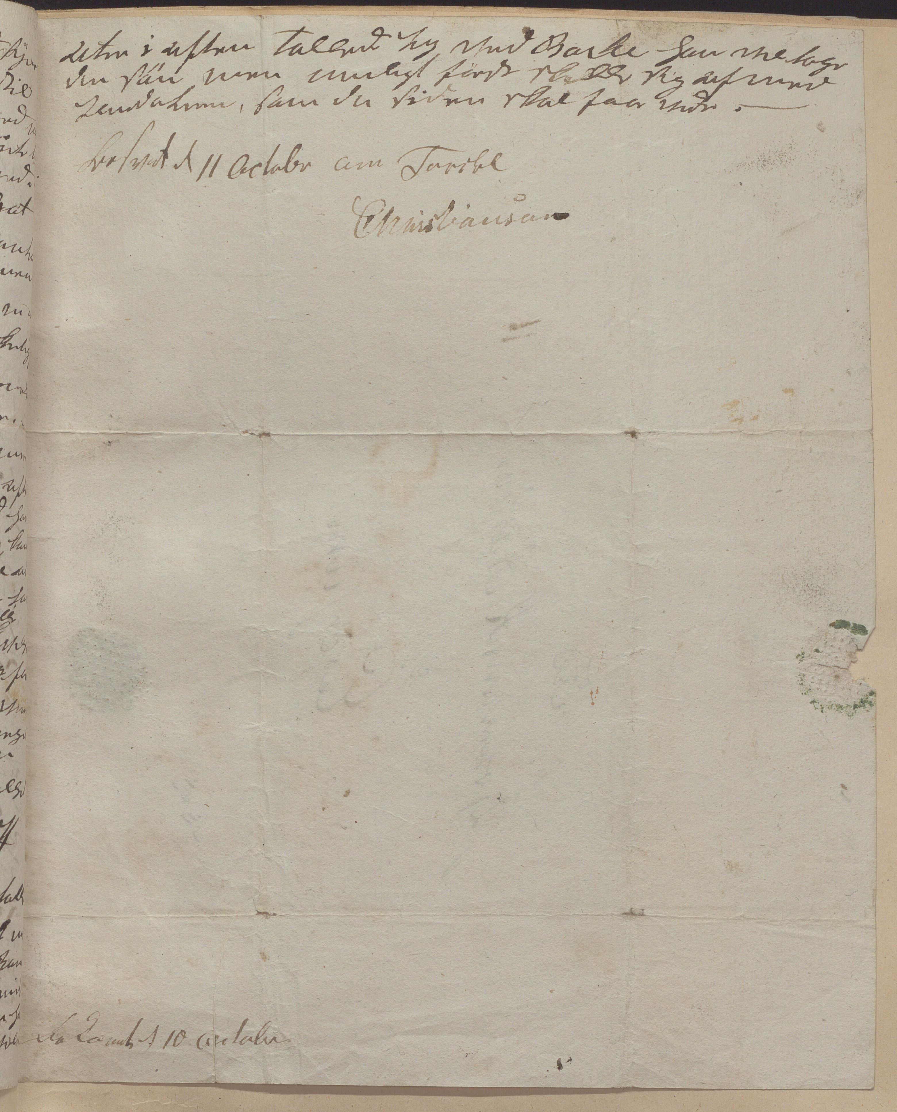 Heggtveitsamlingen, TMF/A-1007/H/L0050: Innbundne brev, Ms A, med innlagt registratur. , 1800-1850