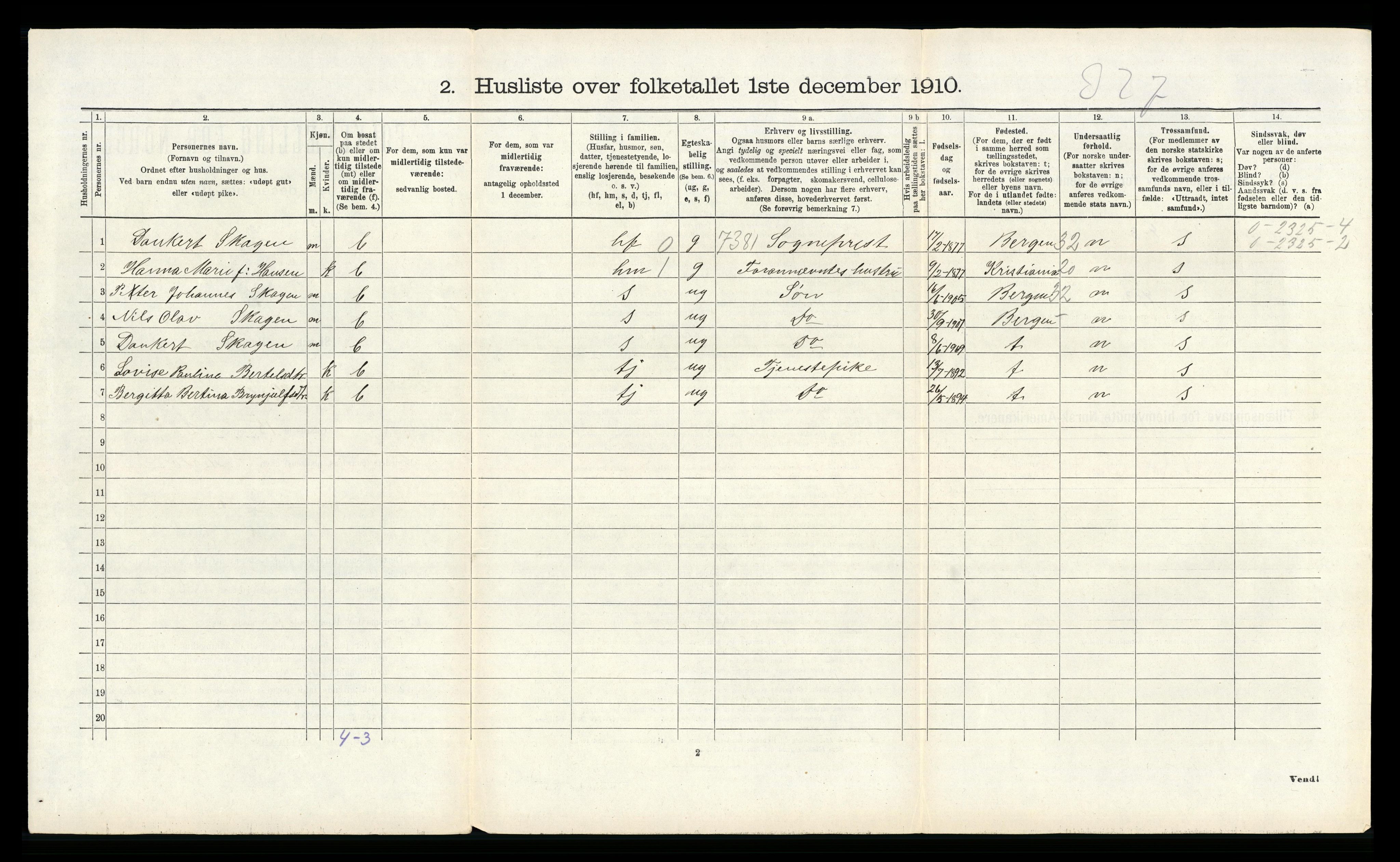 RA, 1910 census for Herdla, 1910, p. 347