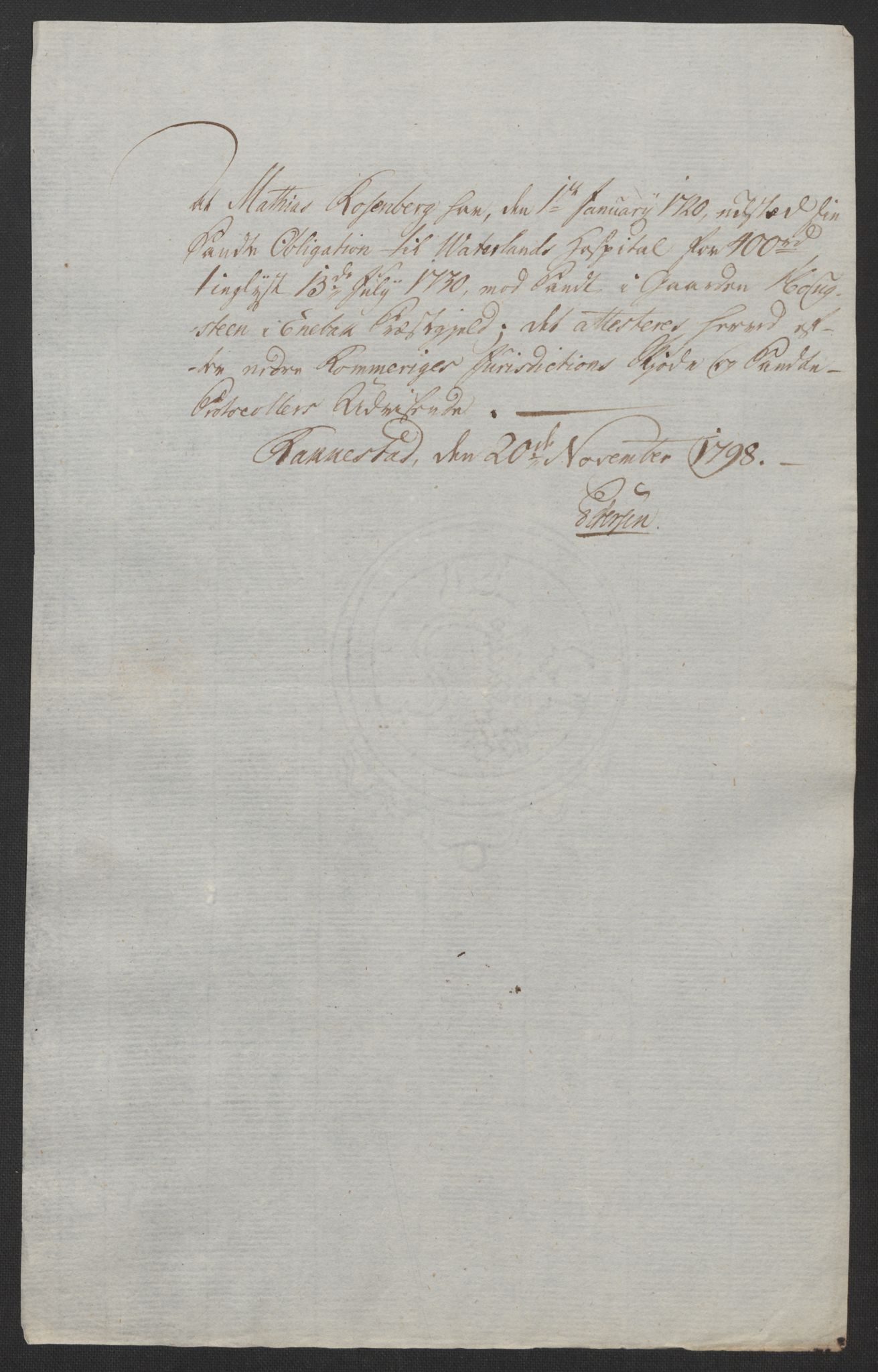 Rentekammeret inntil 1814, Reviderte regnskaper, Fogderegnskap, AV/RA-EA-4092/R11/L0674: Fogderegnskap Nedre Romerike, 1798, p. 362