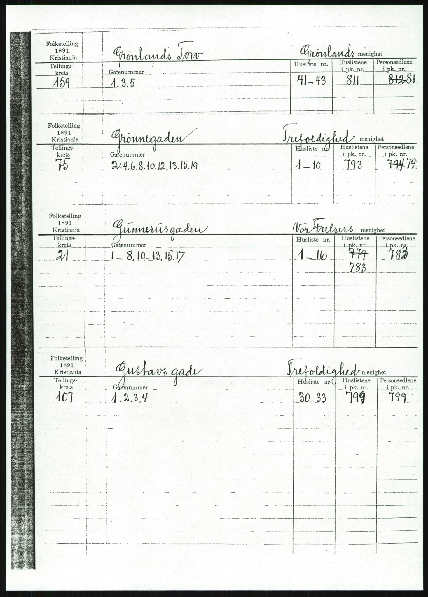 RA, 1891 census for 0301 Kristiania, 1891, p. 39