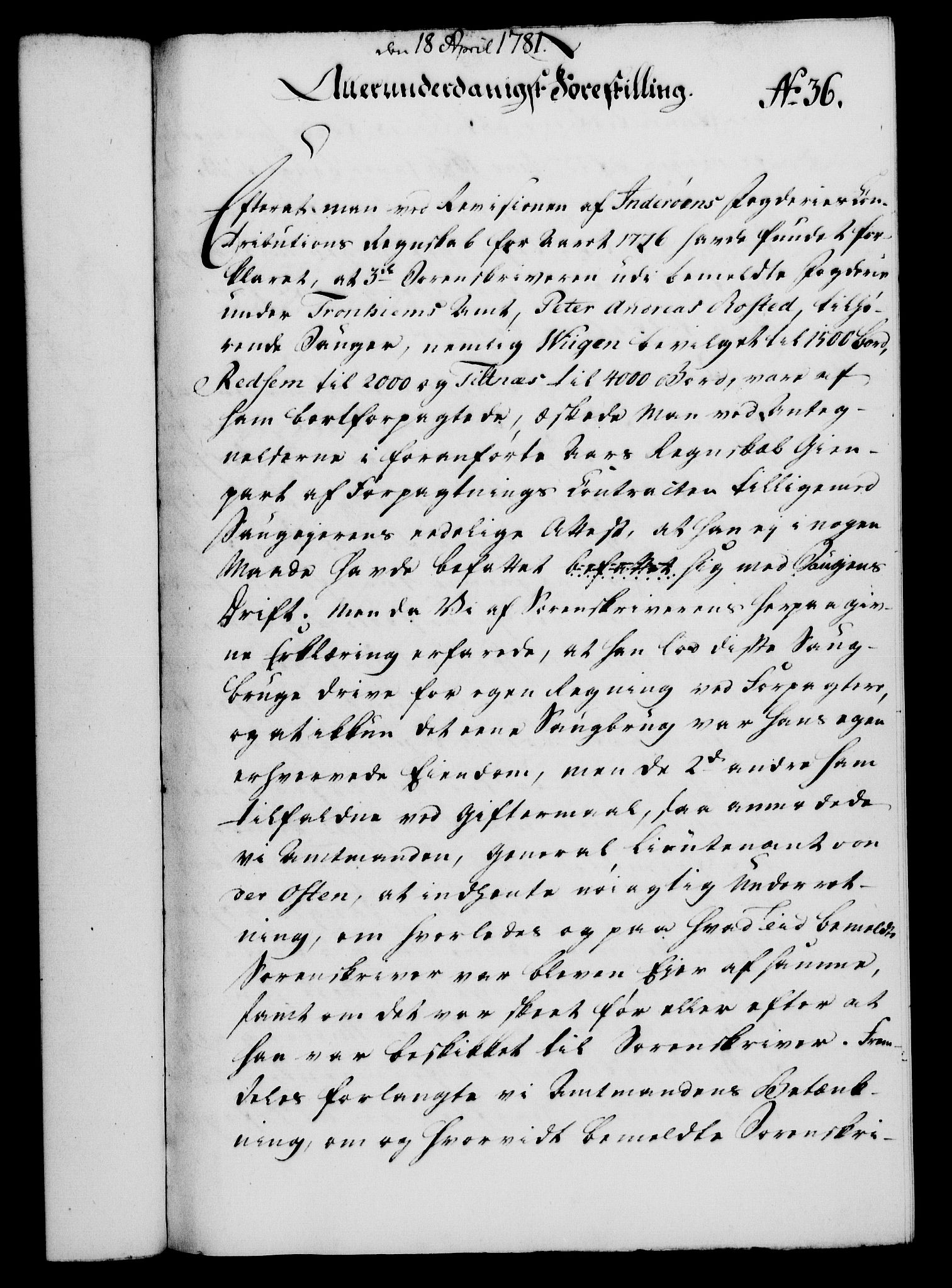 Rentekammeret, Kammerkanselliet, RA/EA-3111/G/Gf/Gfa/L0063: Norsk relasjons- og resolusjonsprotokoll (merket RK 52.63), 1781, p. 322