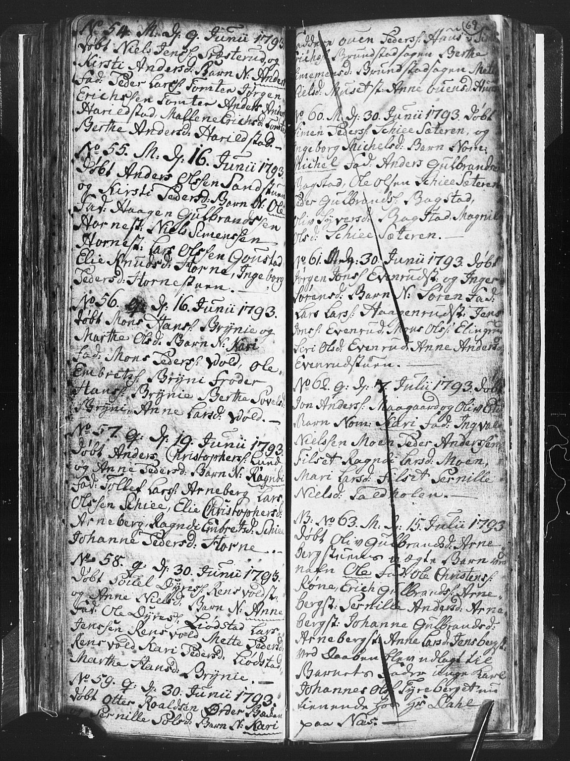 Romedal prestekontor, SAH/PREST-004/L/L0001: Parish register (copy) no. 1, 1785-1794, p. 69