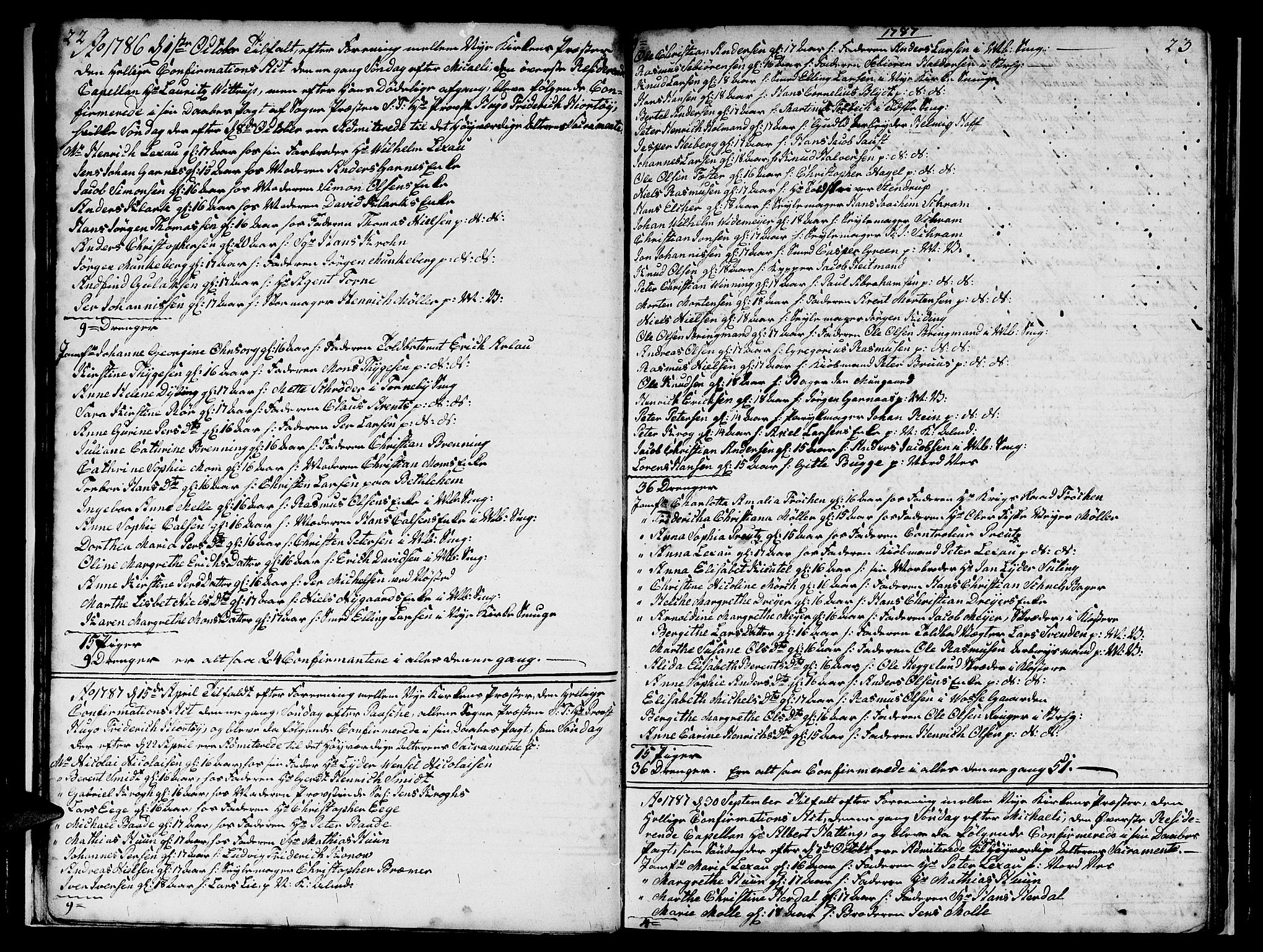 Nykirken Sokneprestembete, SAB/A-77101/H/Hab: Parish register (copy) no. A 1, 1770-1821, p. 22-23