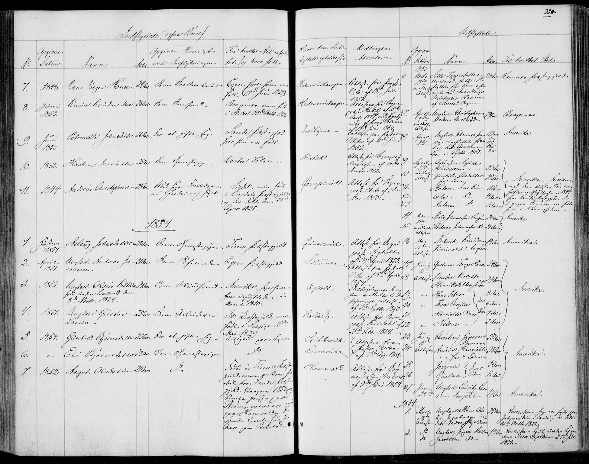 Skoger kirkebøker, AV/SAKO-A-59/F/Fa/L0003: Parish register (official) no. I 3, 1842-1861, p. 354