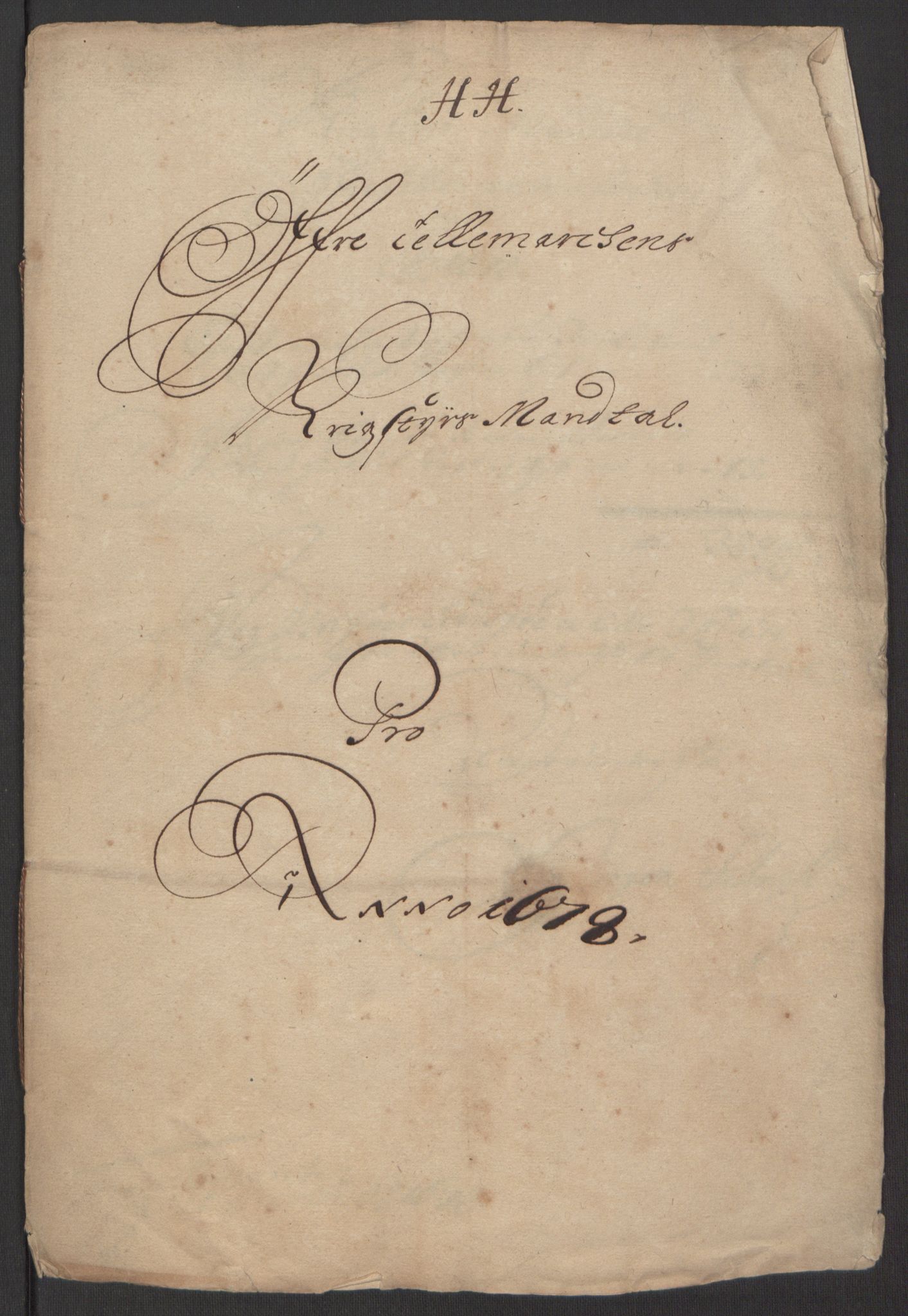 Rentekammeret inntil 1814, Reviderte regnskaper, Fogderegnskap, RA/EA-4092/R35/L2071: Fogderegnskap Øvre og Nedre Telemark, 1678, p. 162