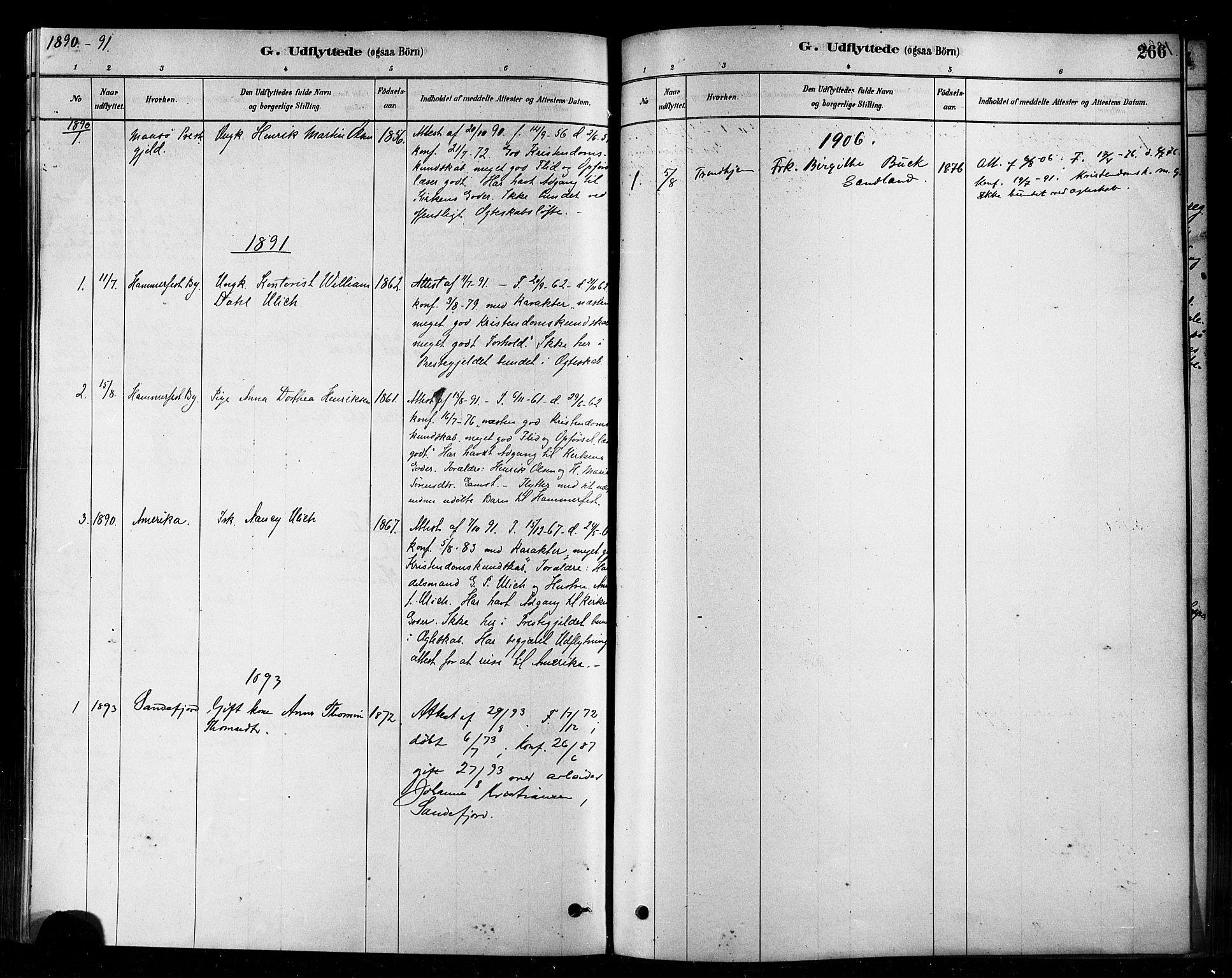 Loppa sokneprestkontor, AV/SATØ-S-1339/H/Ha/L0006kirke: Parish register (official) no. 6, 1879-1895, p. 266