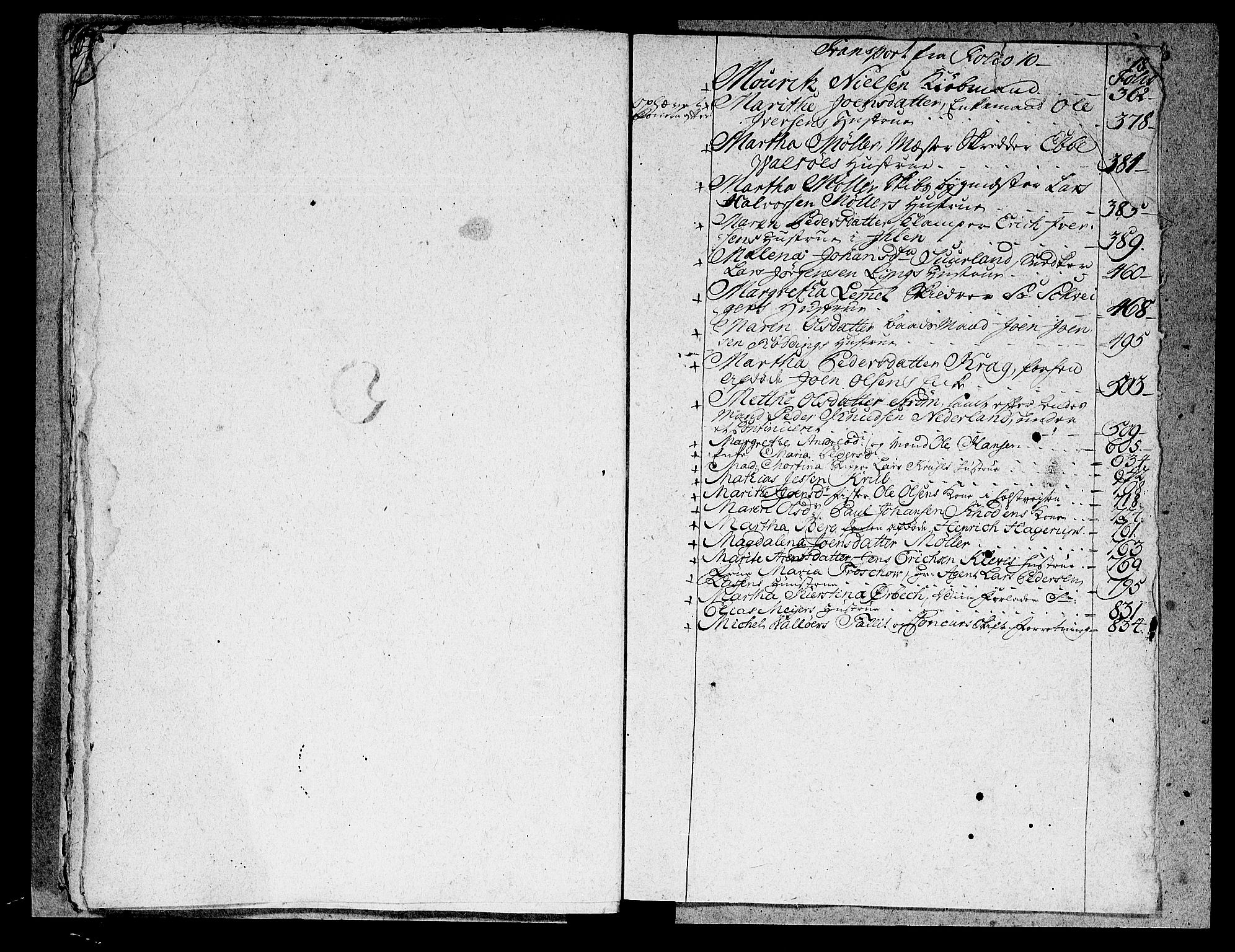 Trondheim byfogd, AV/SAT-A-0003/1/3/3Ae/L0001: Skifteregister - Reg. til 3A0022-25. U, 1740-1901, p. 18